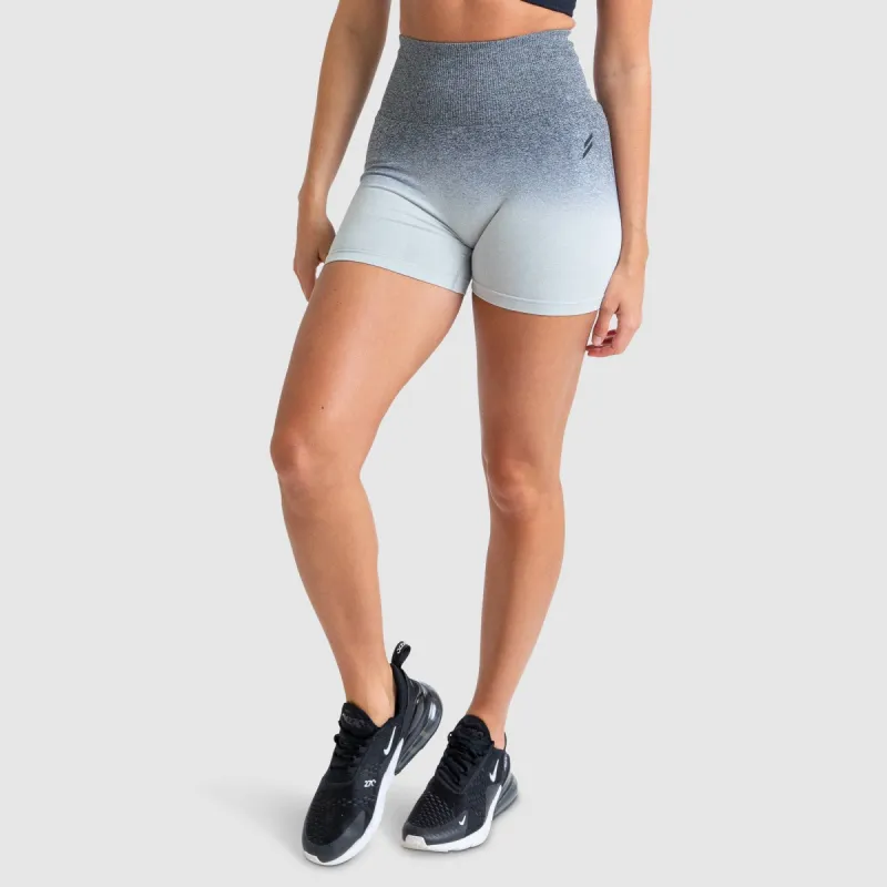 Ombre Scrunch Seamless Shorts - Grey sold by DOYOUEVEN
