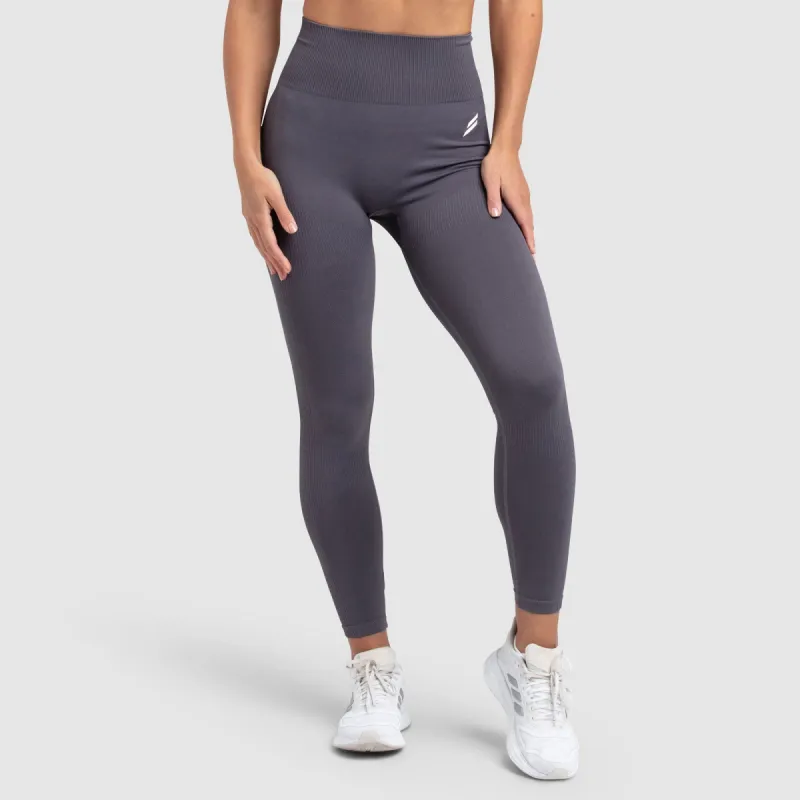 Impact Solid Leggings - Storm Grey sold by DOYOUEVEN