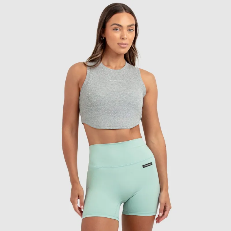 Womens Scoop Tank - Grey Marl sold by DOYOUEVEN
