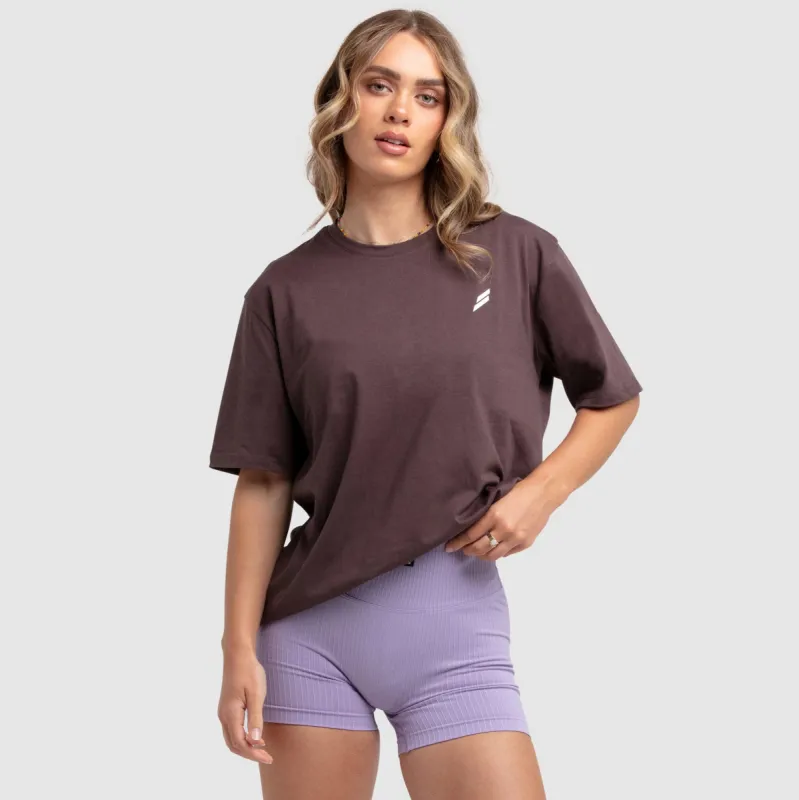 Women's Essential Oversize Tee - Brown sold by DOYOUEVEN