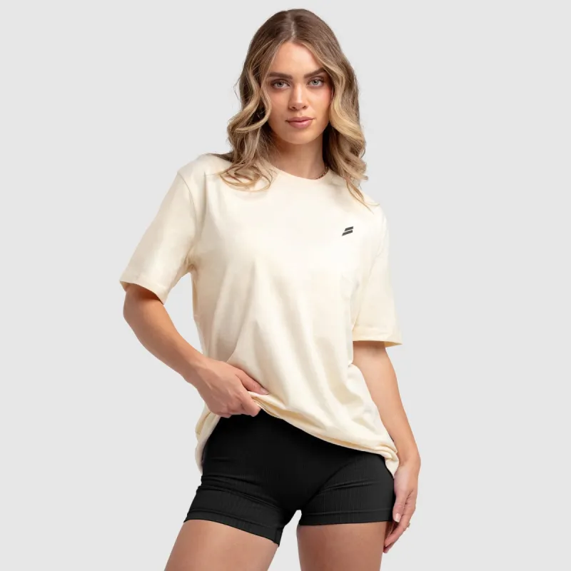 Women's Essential Oversize Tee - Cream sold by DOYOUEVEN