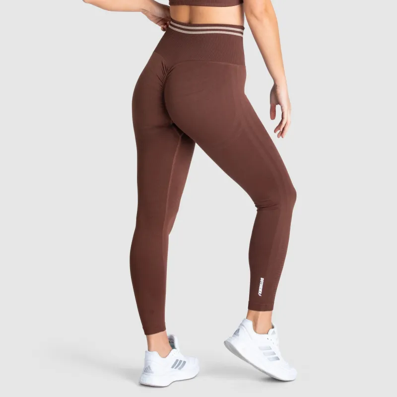 DYE Scrunch Seamless Leggings - Chocolate Brown sold by DOYOUEVEN