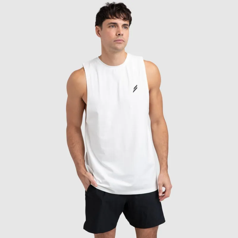 Mark Muscle Tank V3 - White sold by DOYOUEVEN