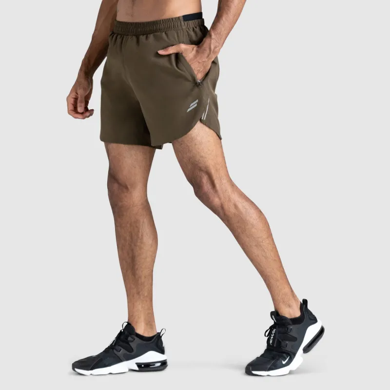 Ultra Running Shorts - Olive sold by DOYOUEVEN