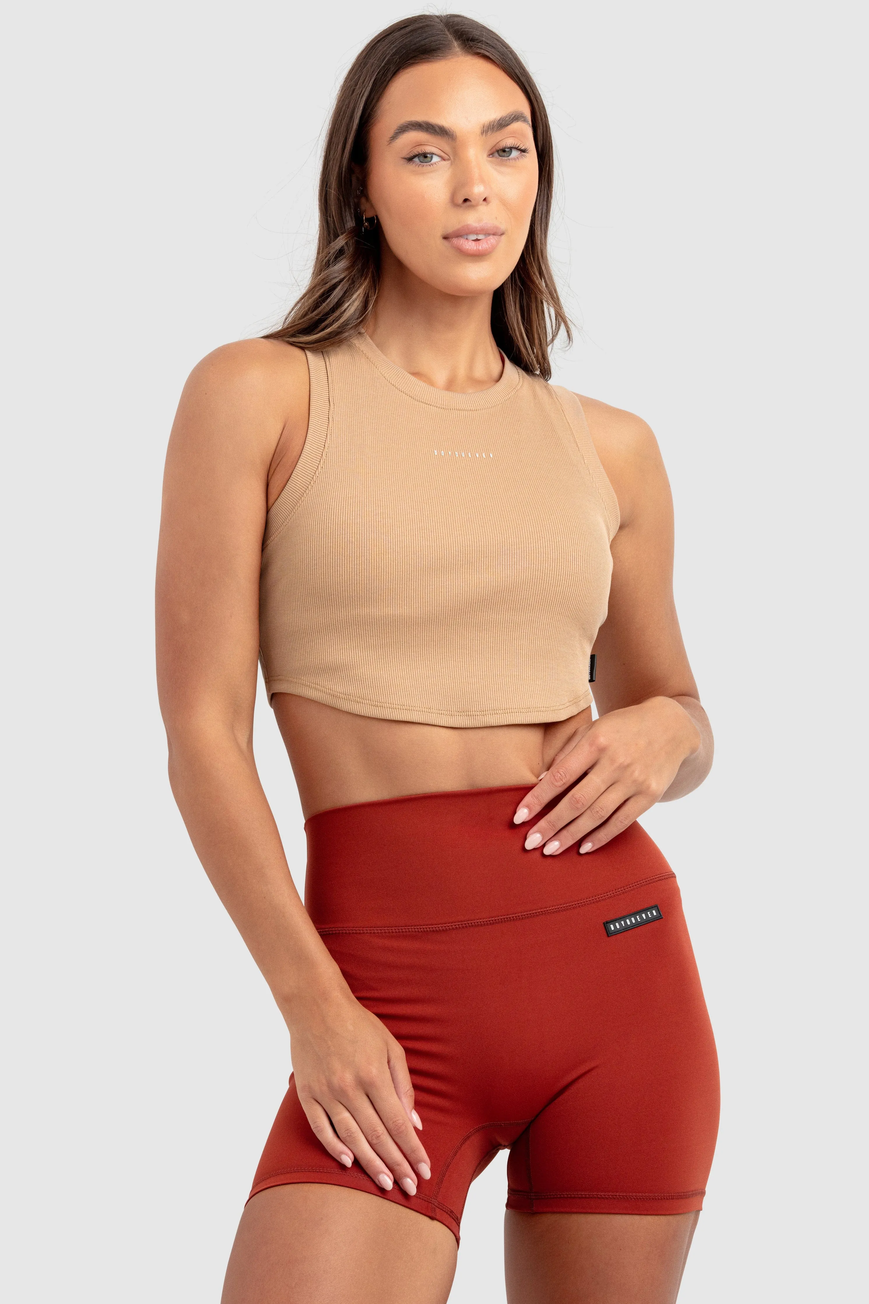Womens Scoop Tank - Taupe Brown sold by DOYOUEVEN product image thumbnail 4