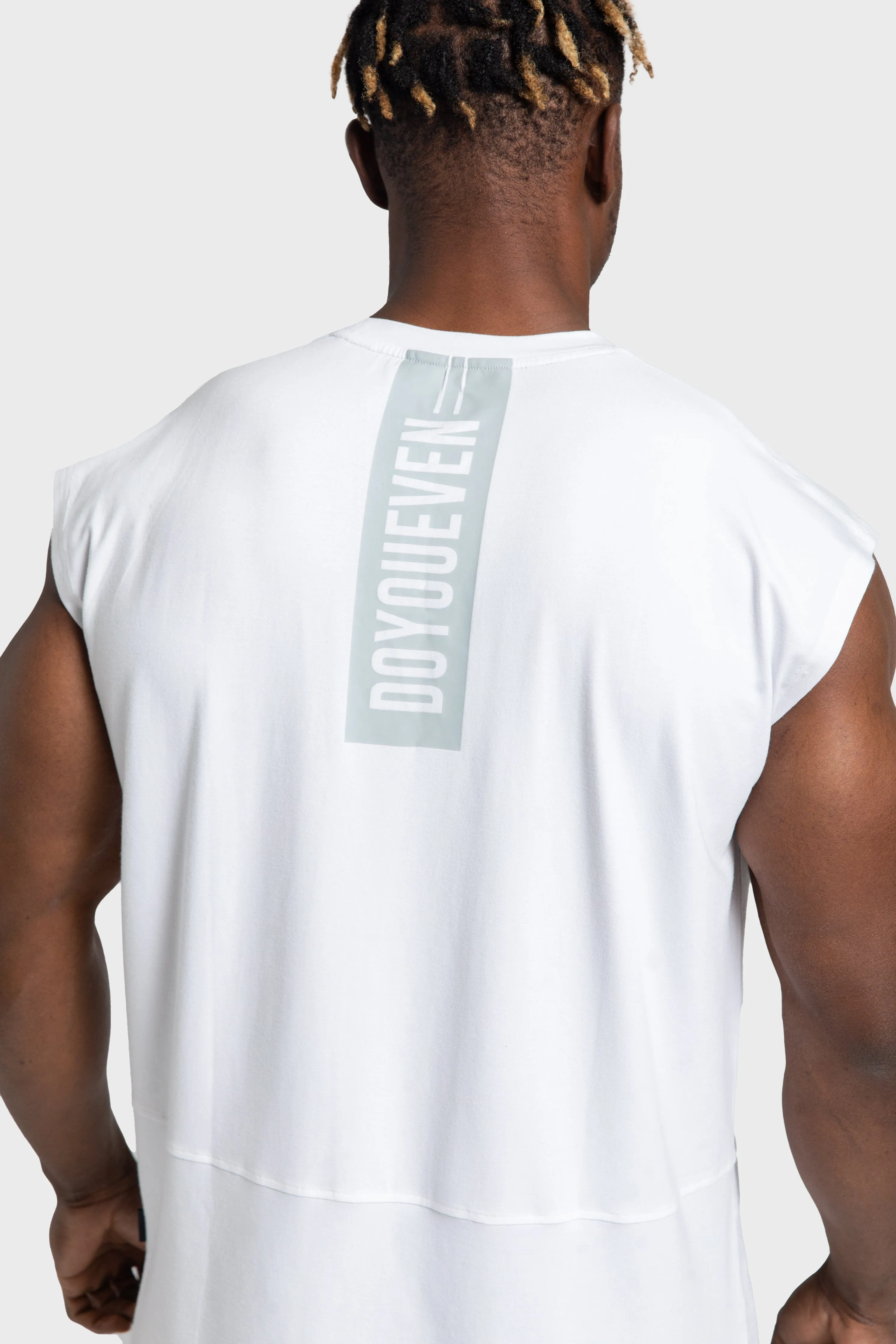 Energy Oversize Cutoff Tank - White sold by DOYOUEVEN product image thumbnail 5