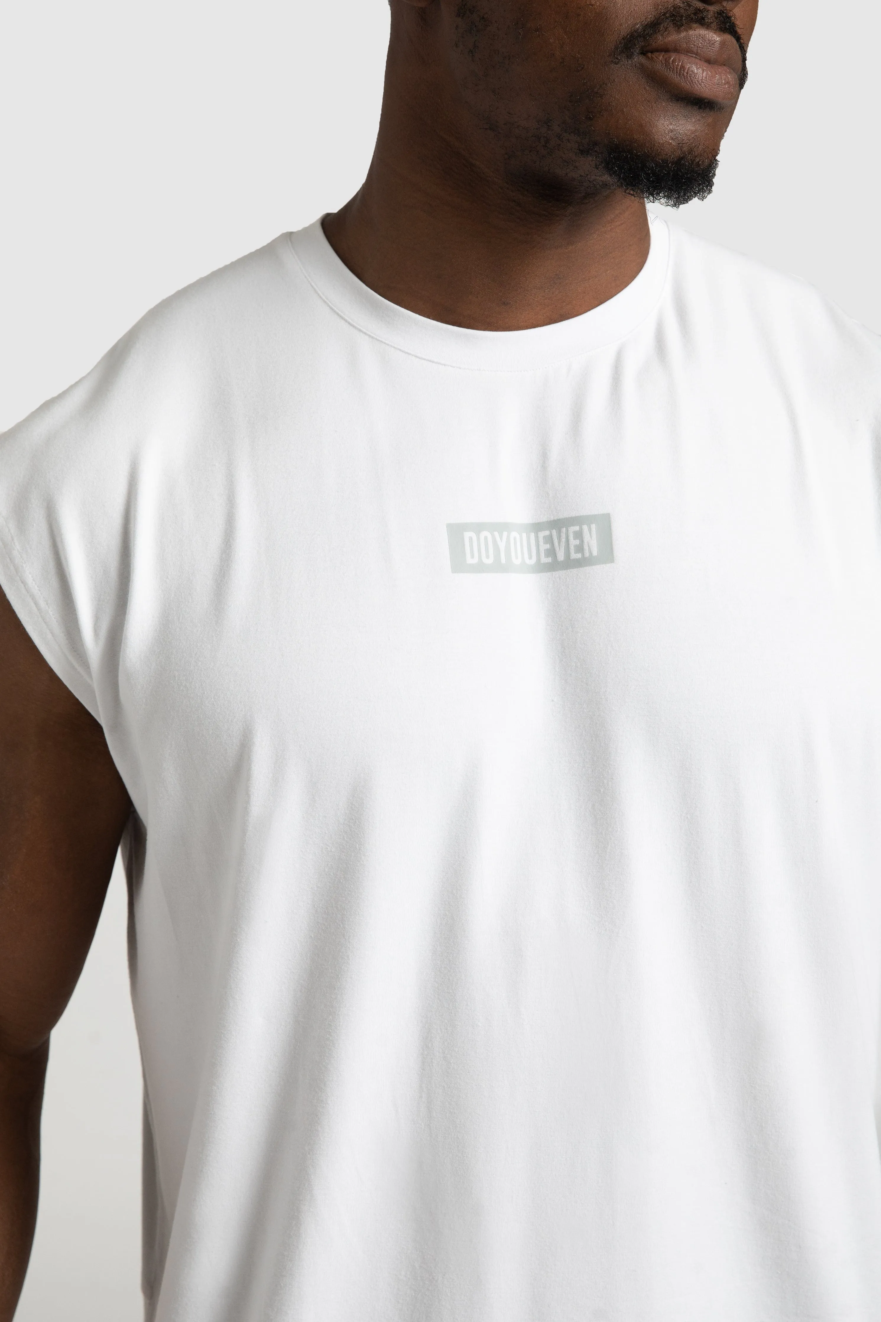 Energy Oversize Cutoff Tank - White sold by DOYOUEVEN product image thumbnail 4