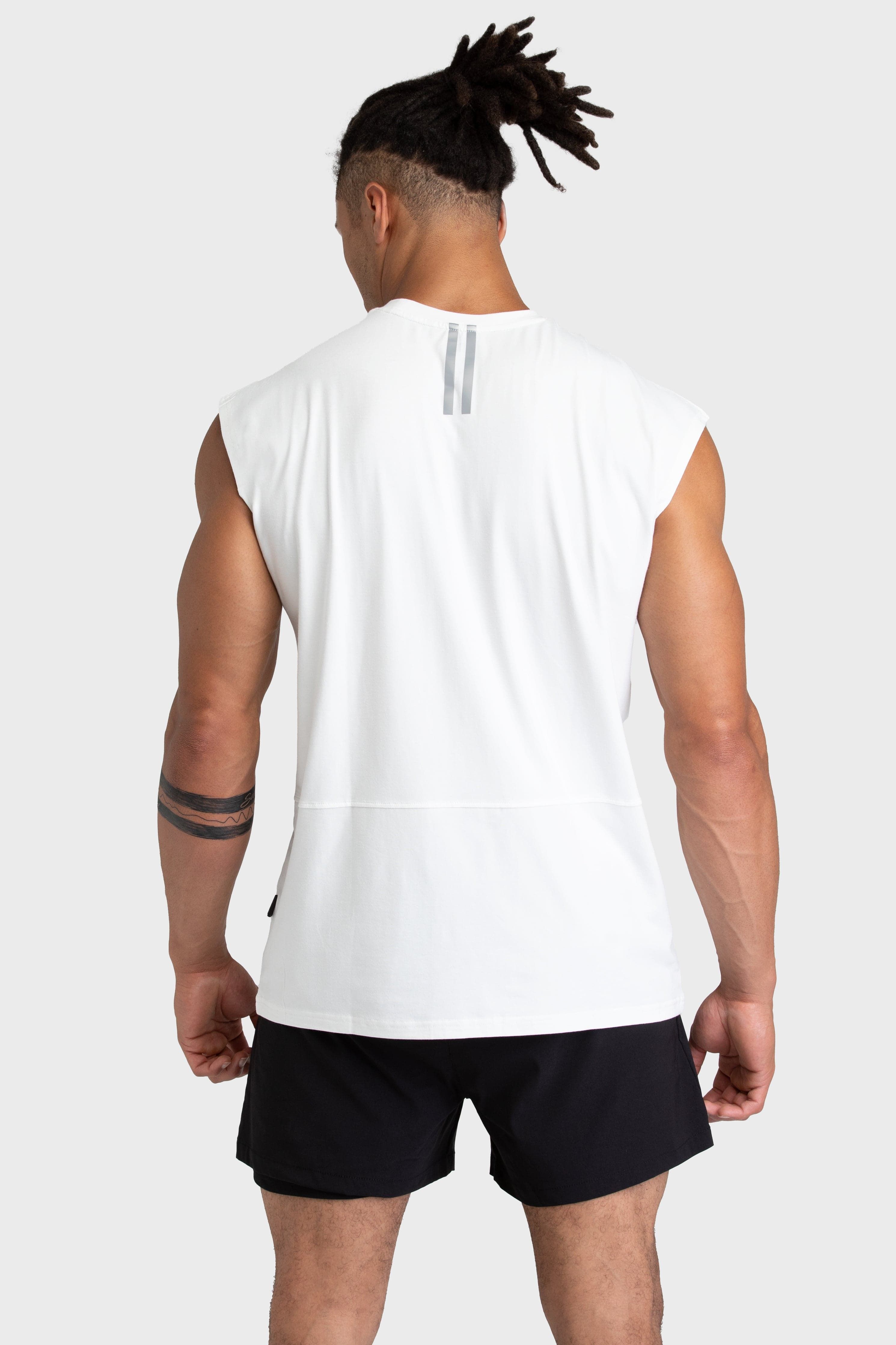 Mark Oversize Cutoff Tank - White sold by DOYOUEVEN product image thumbnail 3