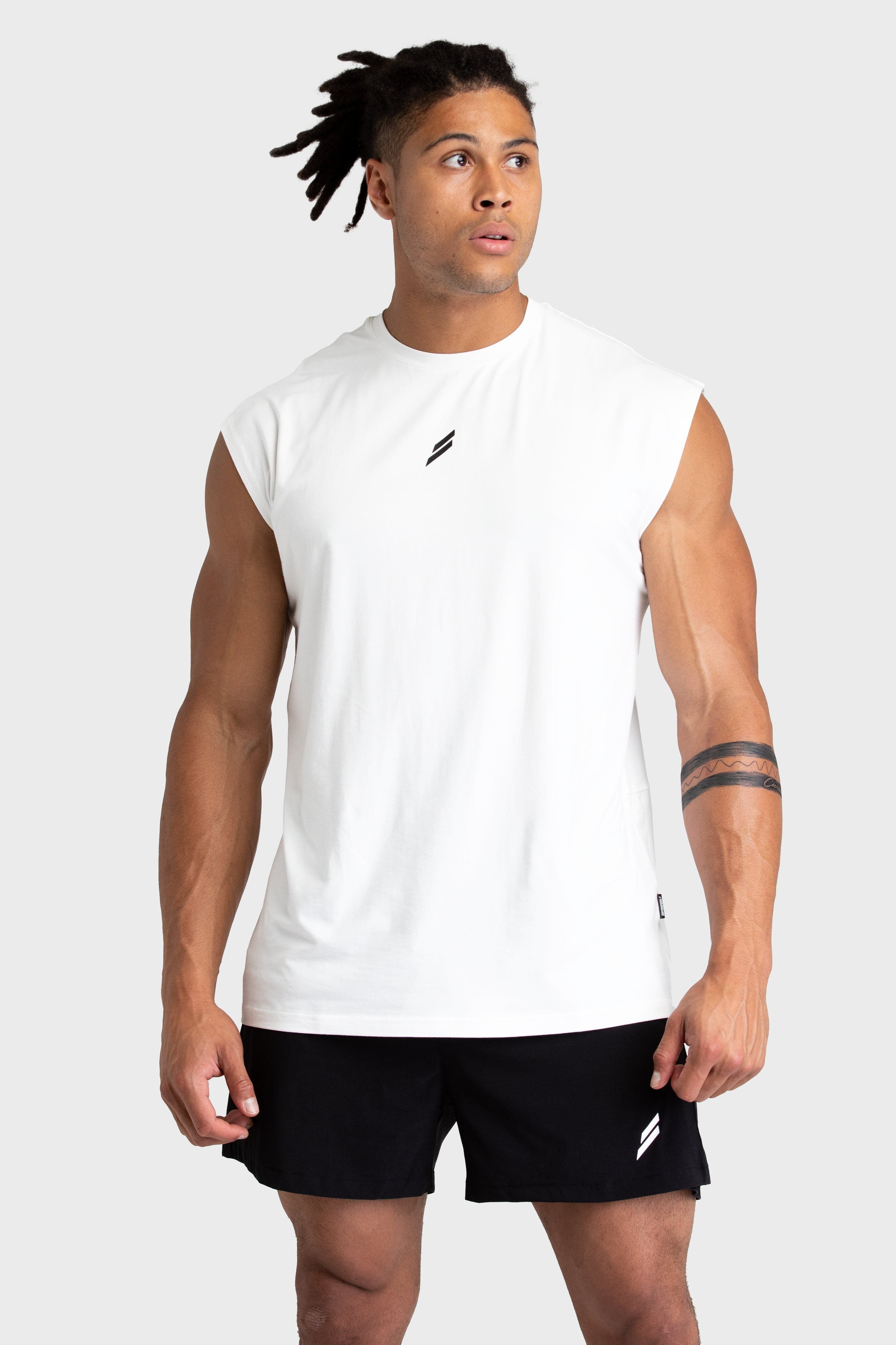 Mark Oversize Cutoff Tank - White sold by DOYOUEVEN product image thumbnail 2