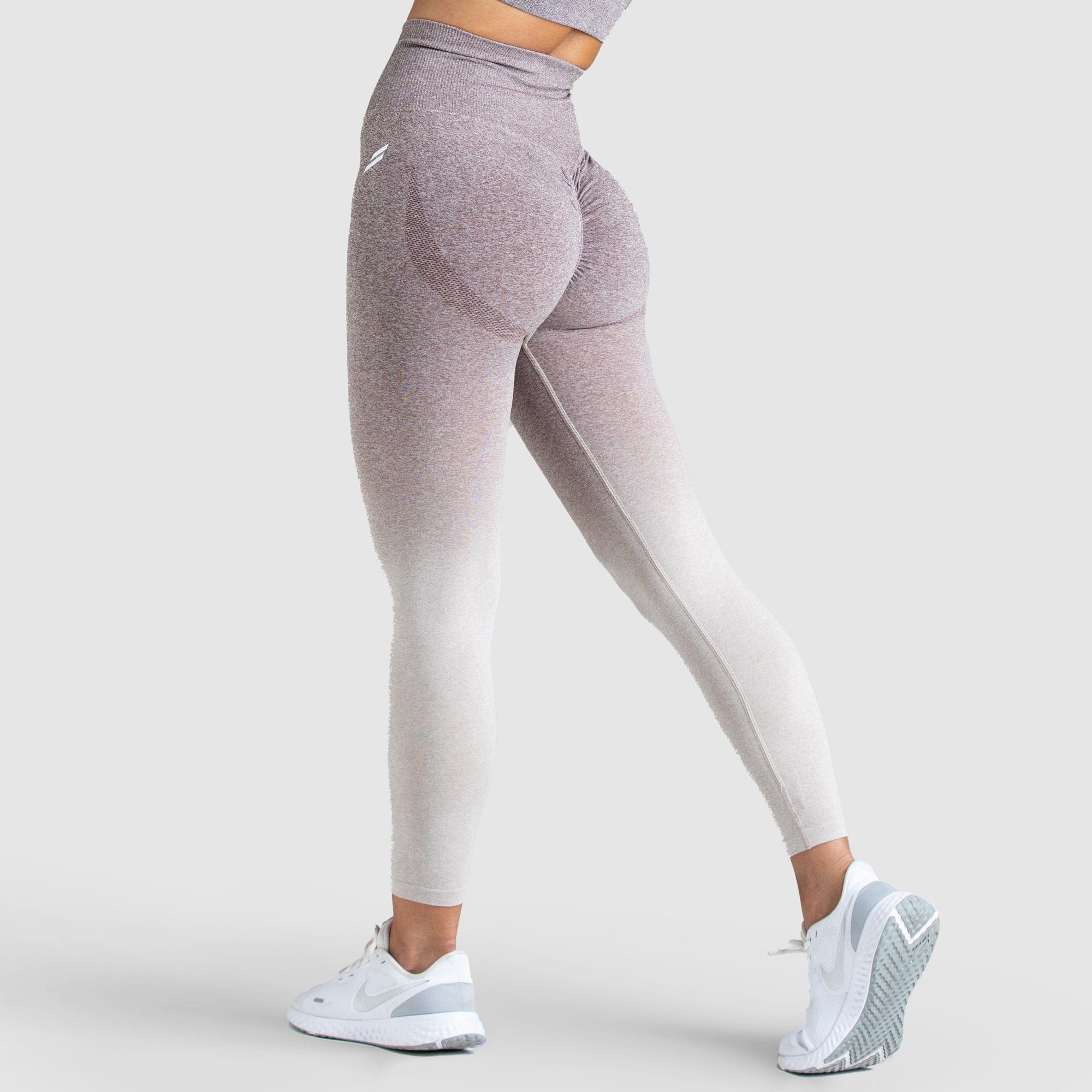 Ombre Scrunch Seamless Leggings - Taupe sold by DOYOUEVEN