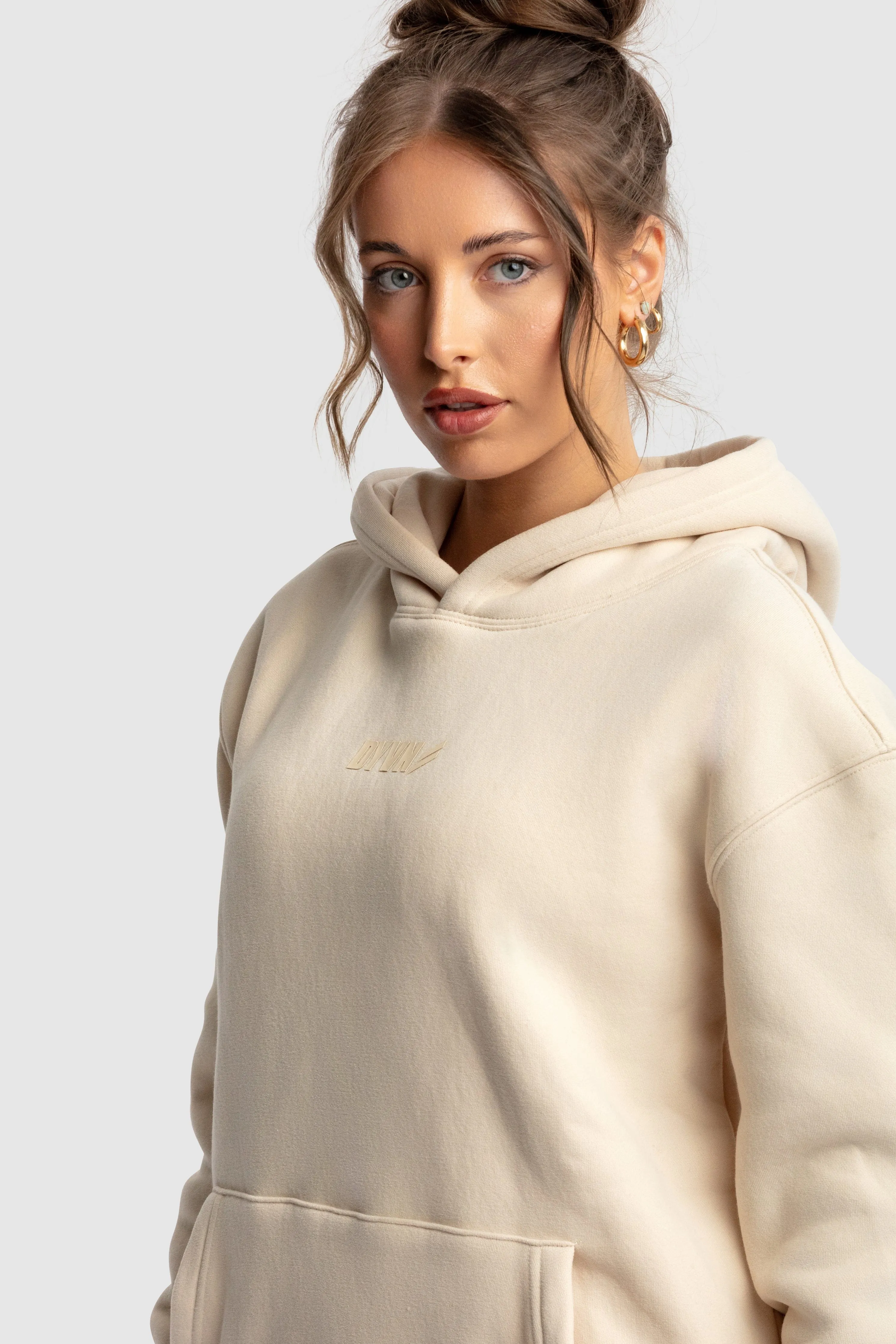 Women's DYVN Relaxed Fit Hoodie - Cream sold by DOYOUEVEN product image thumbnail 4