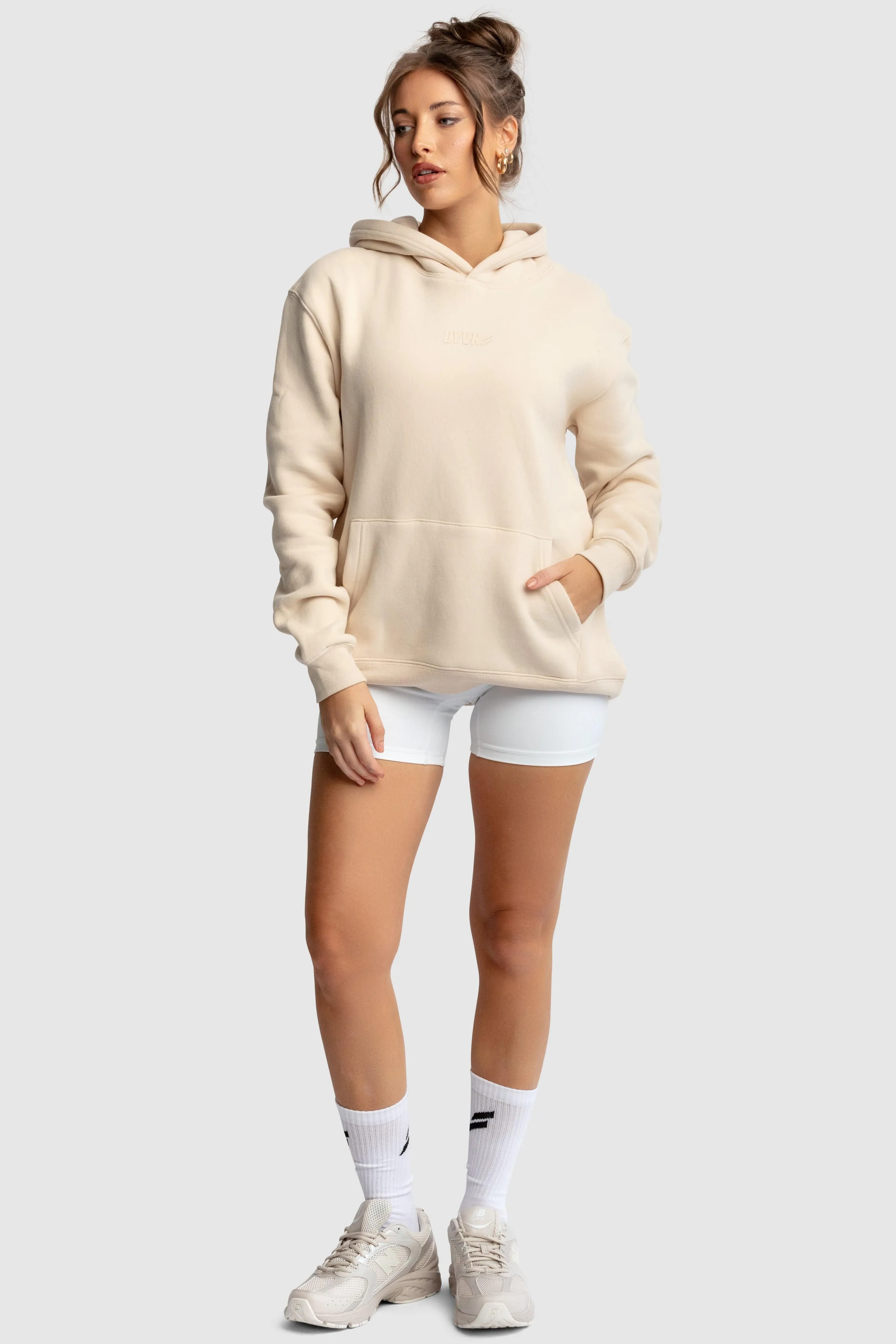 Women's DYVN Relaxed Fit Hoodie - Cream sold by DOYOUEVEN product image thumbnail 3