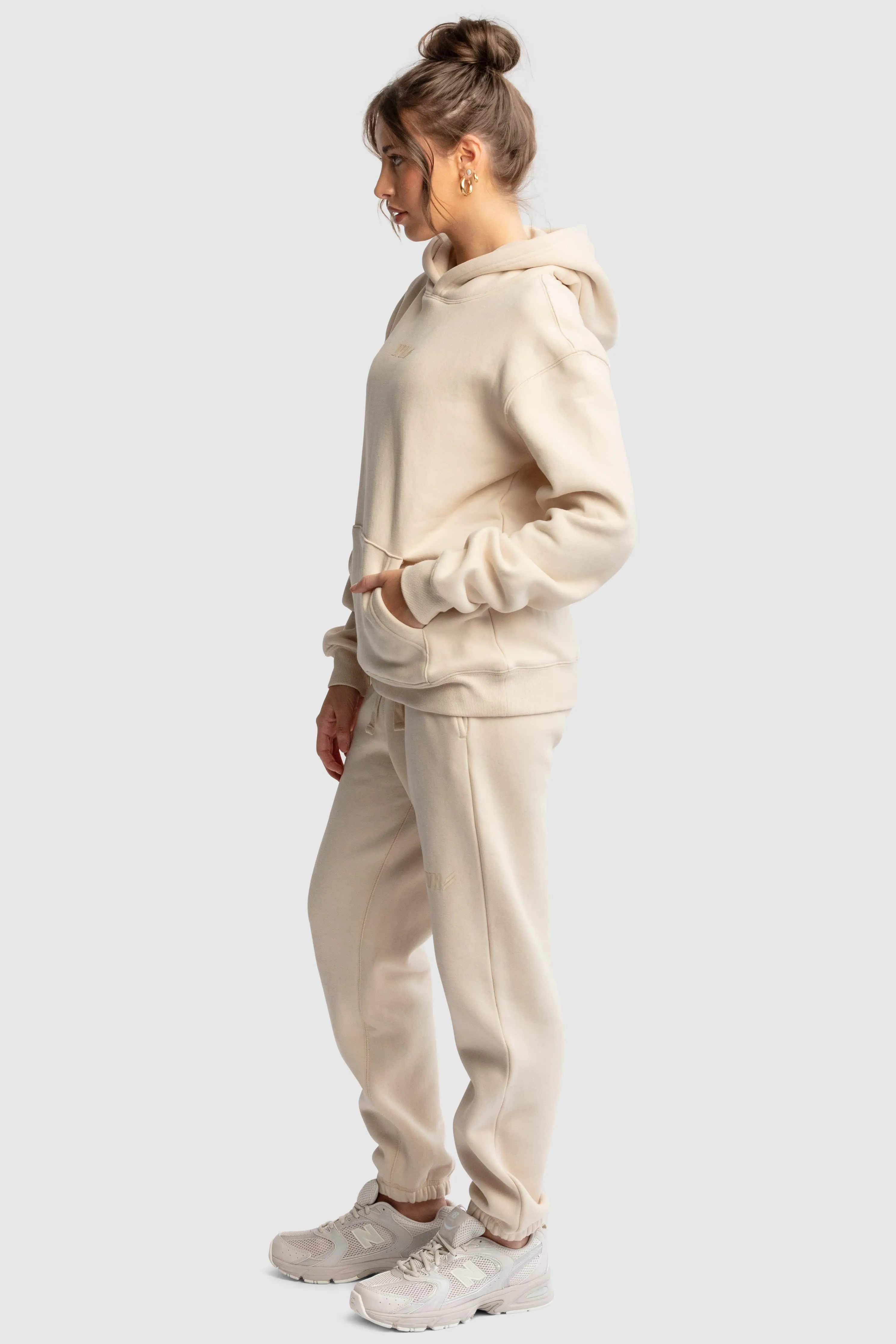 Women's DYVN Relaxed Fit Hoodie - Cream sold by DOYOUEVEN product image thumbnail 5