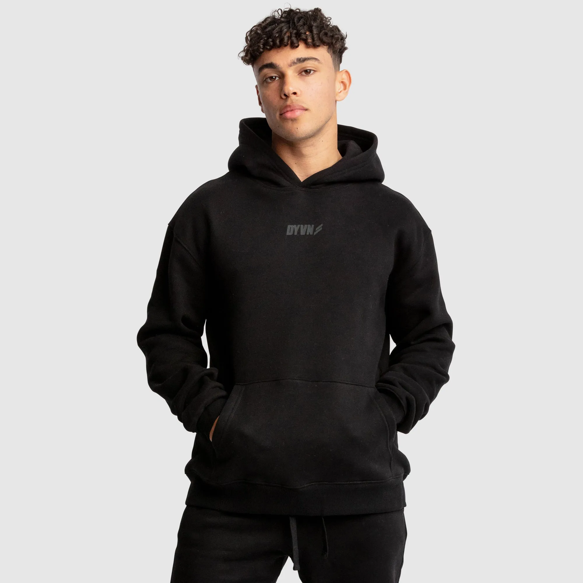 Men's DYVN Relaxed Fit Hoodie - Black sold by DOYOUEVEN