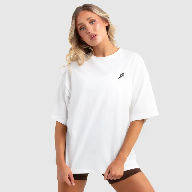 Women's Everyday Oversize Tee - White sold by DOYOUEVEN