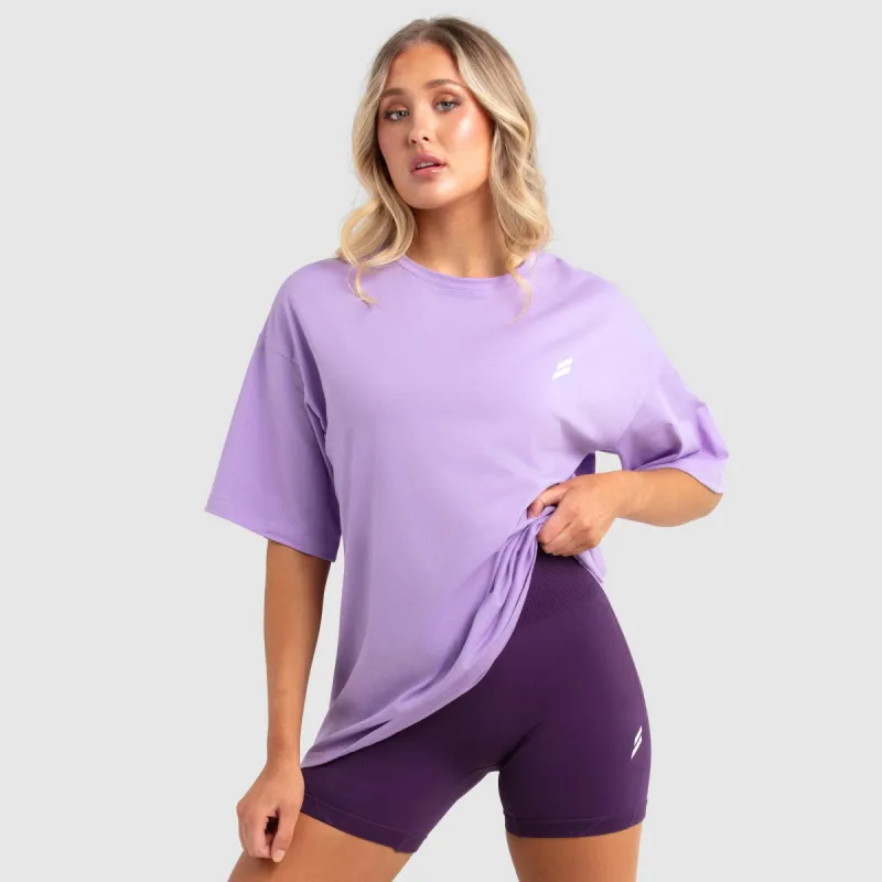 Women's Everyday Oversize Tee - Lavender sold by DOYOUEVEN