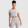 Hyperflex 2 Cropped Tee - Light Grey sold by DOYOUEVEN