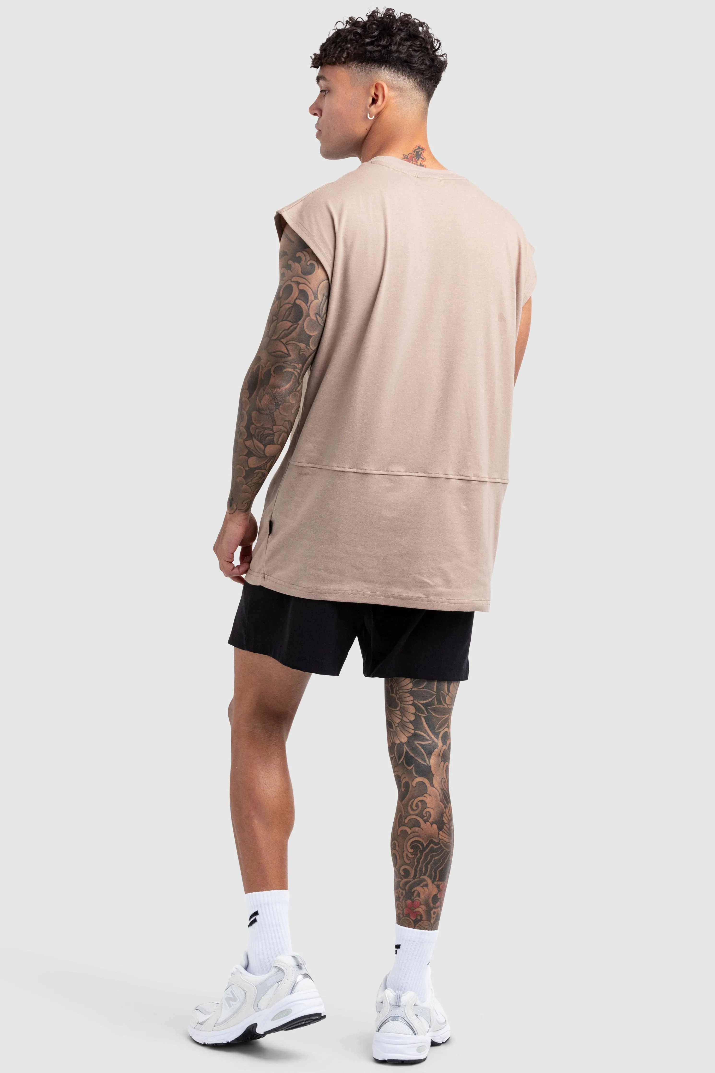 Mark Oversize Cutoff Tank - Light Taupe sold by DOYOUEVEN product image thumbnail 4