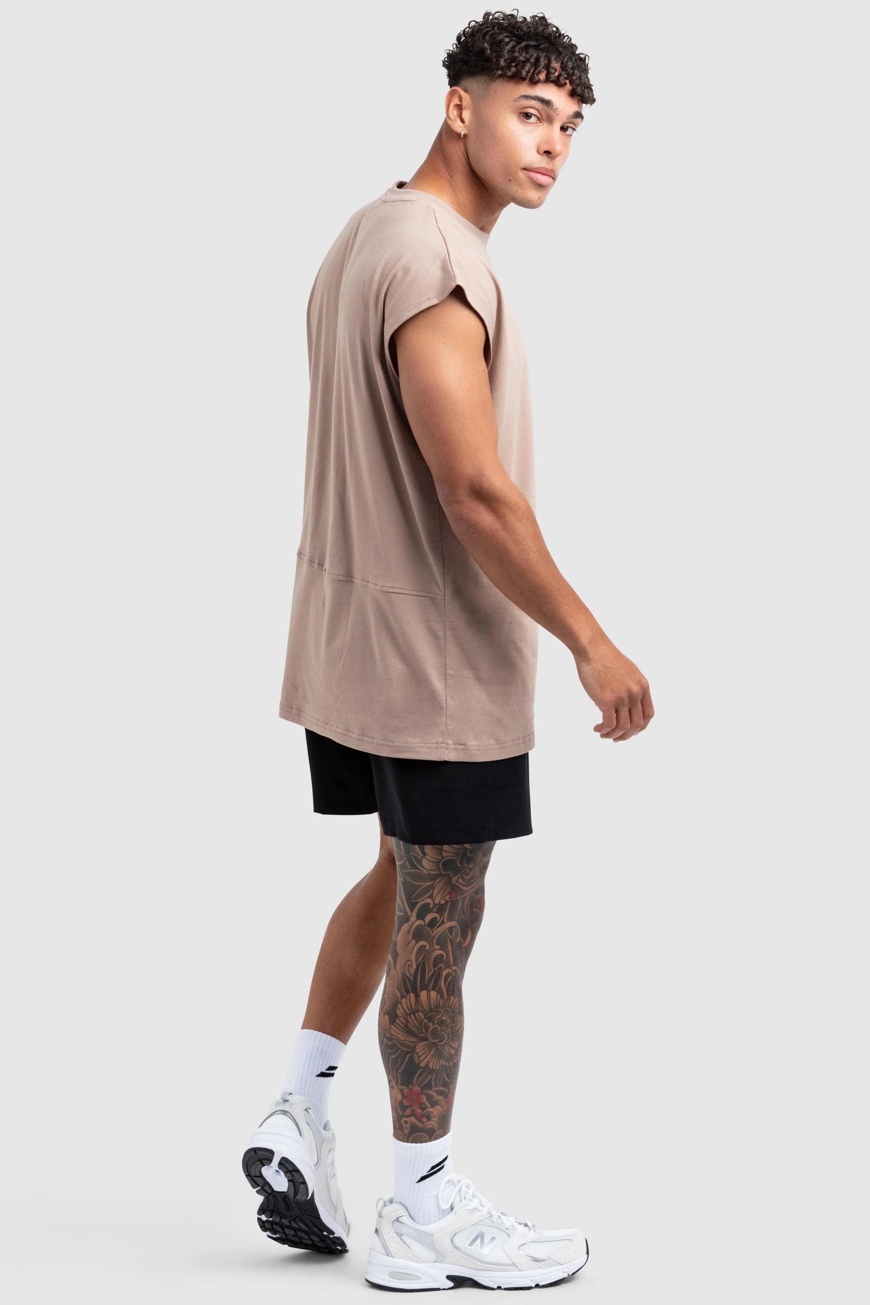 Mark Oversize Cutoff Tank - Light Taupe sold by DOYOUEVEN product image thumbnail 5