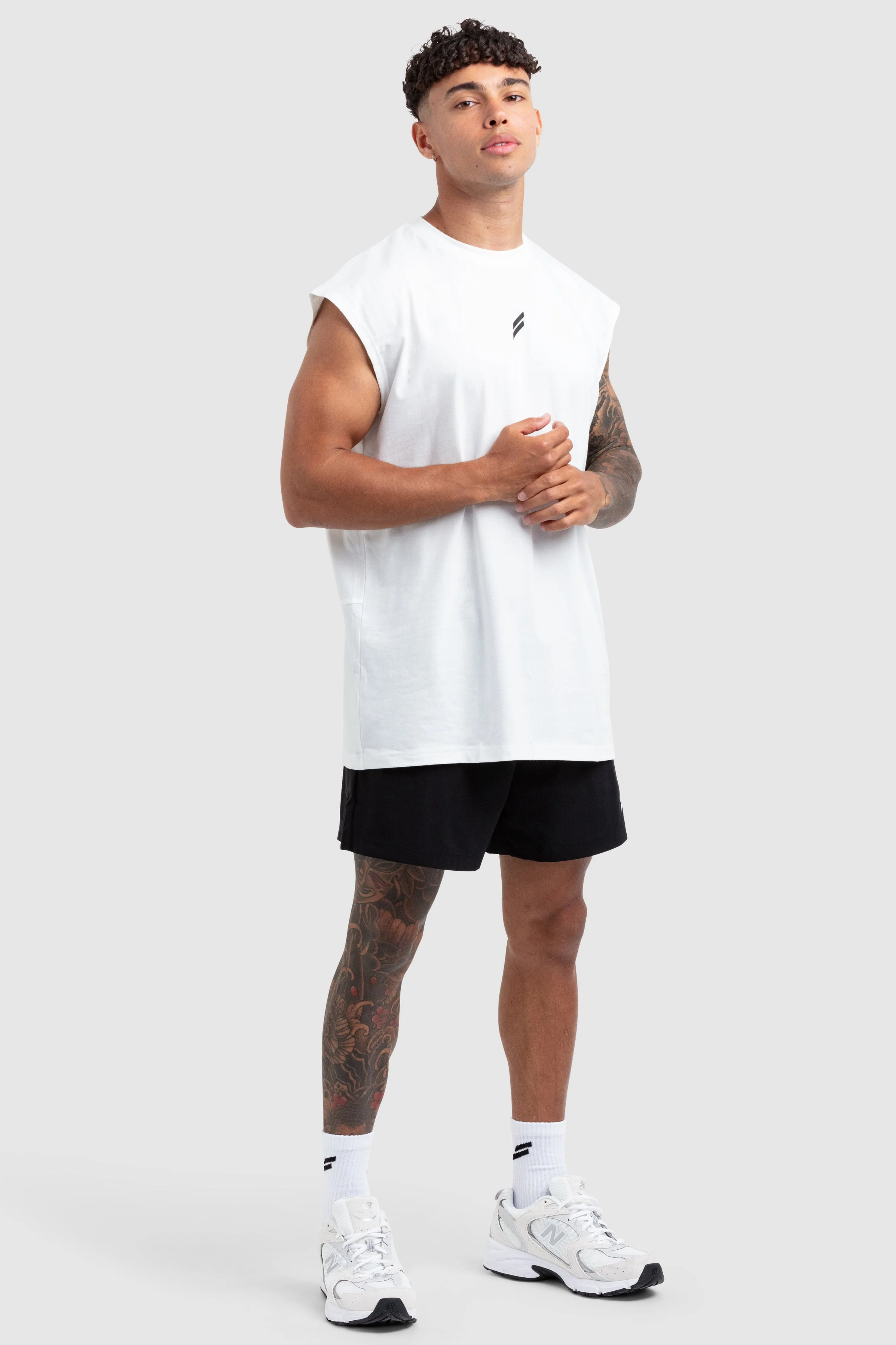 Mark Oversize Cutoff Tank - White sold by DOYOUEVEN product image thumbnail 4