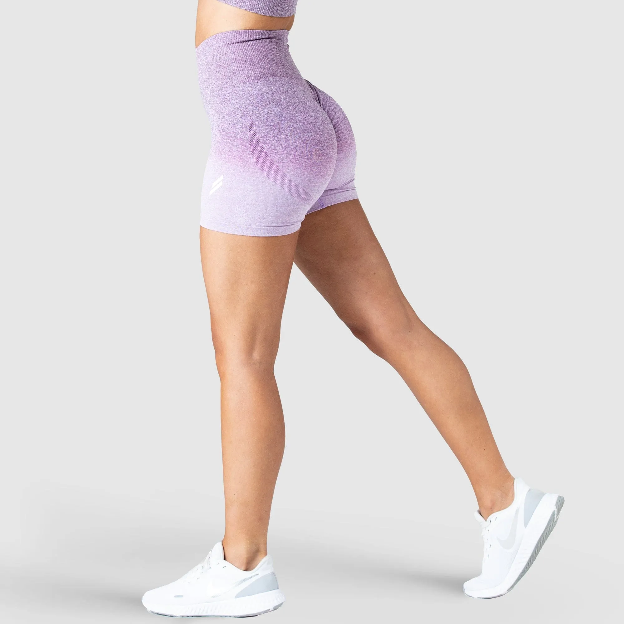Ombre Scrunch Seamless Shorts - Purple sold by DOYOUEVEN