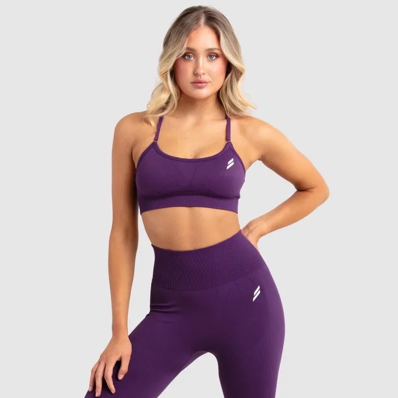 Impact Seamless Crop - Plum sold by DOYOUEVEN