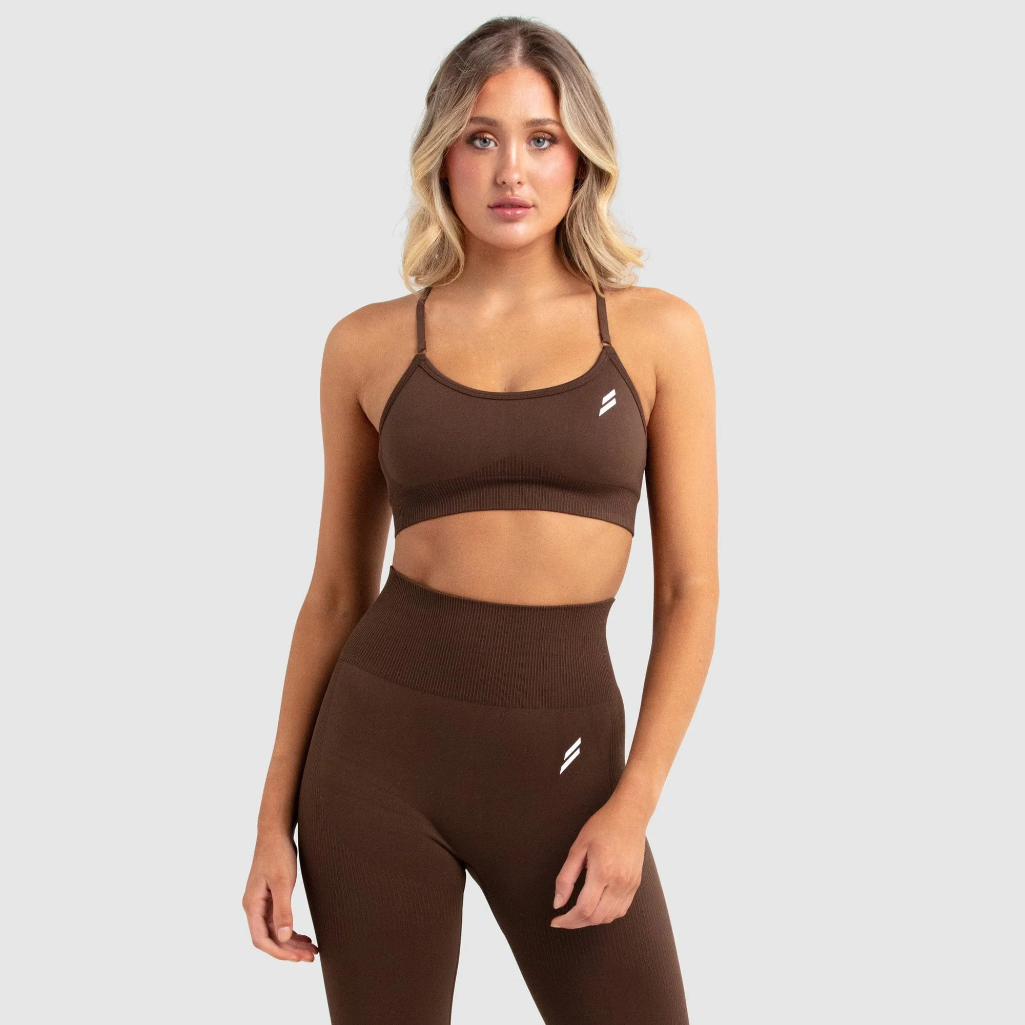 Impact Seamless Crop - Espresso sold by DOYOUEVEN