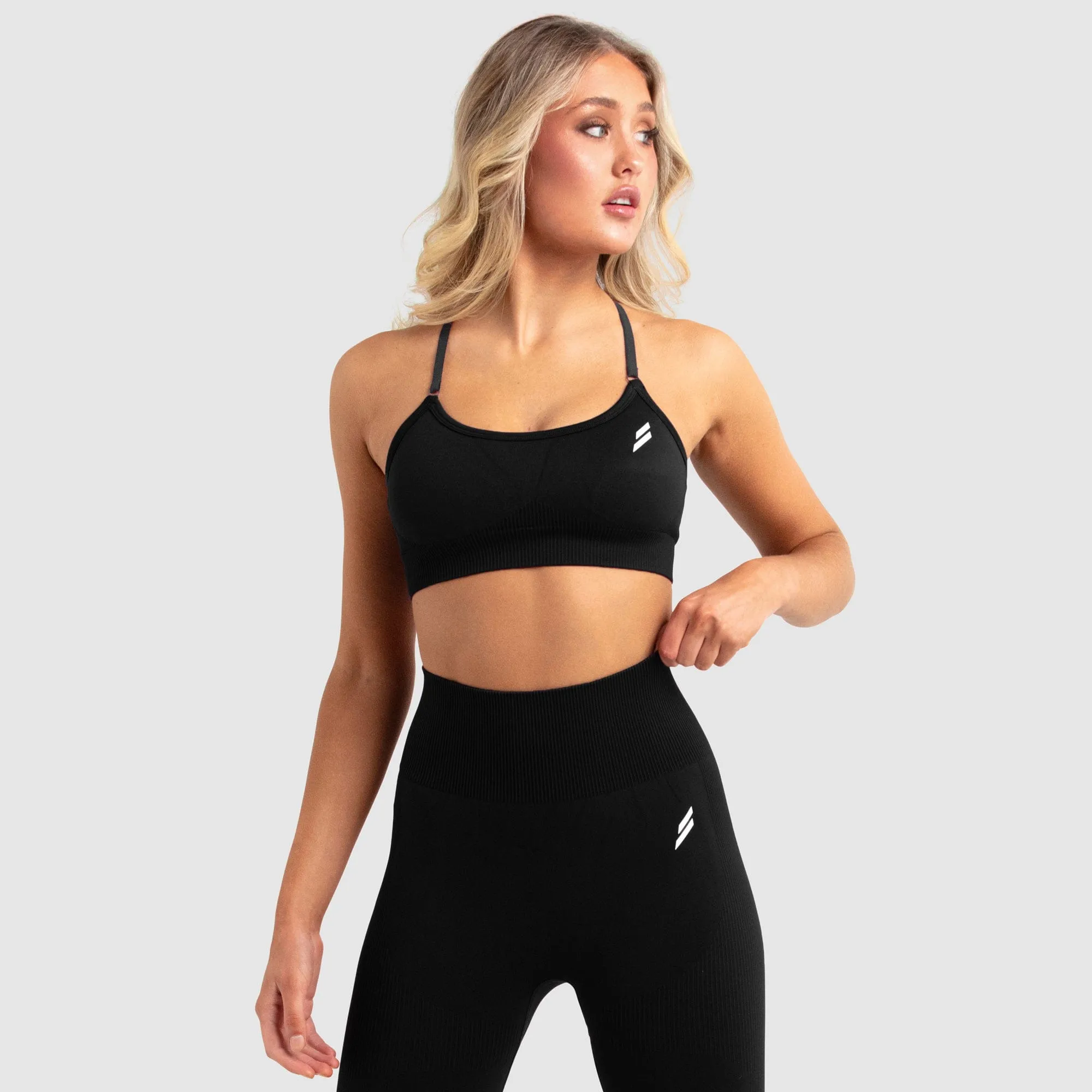 Impact Seamless Crop - Jet Black sold by DOYOUEVEN