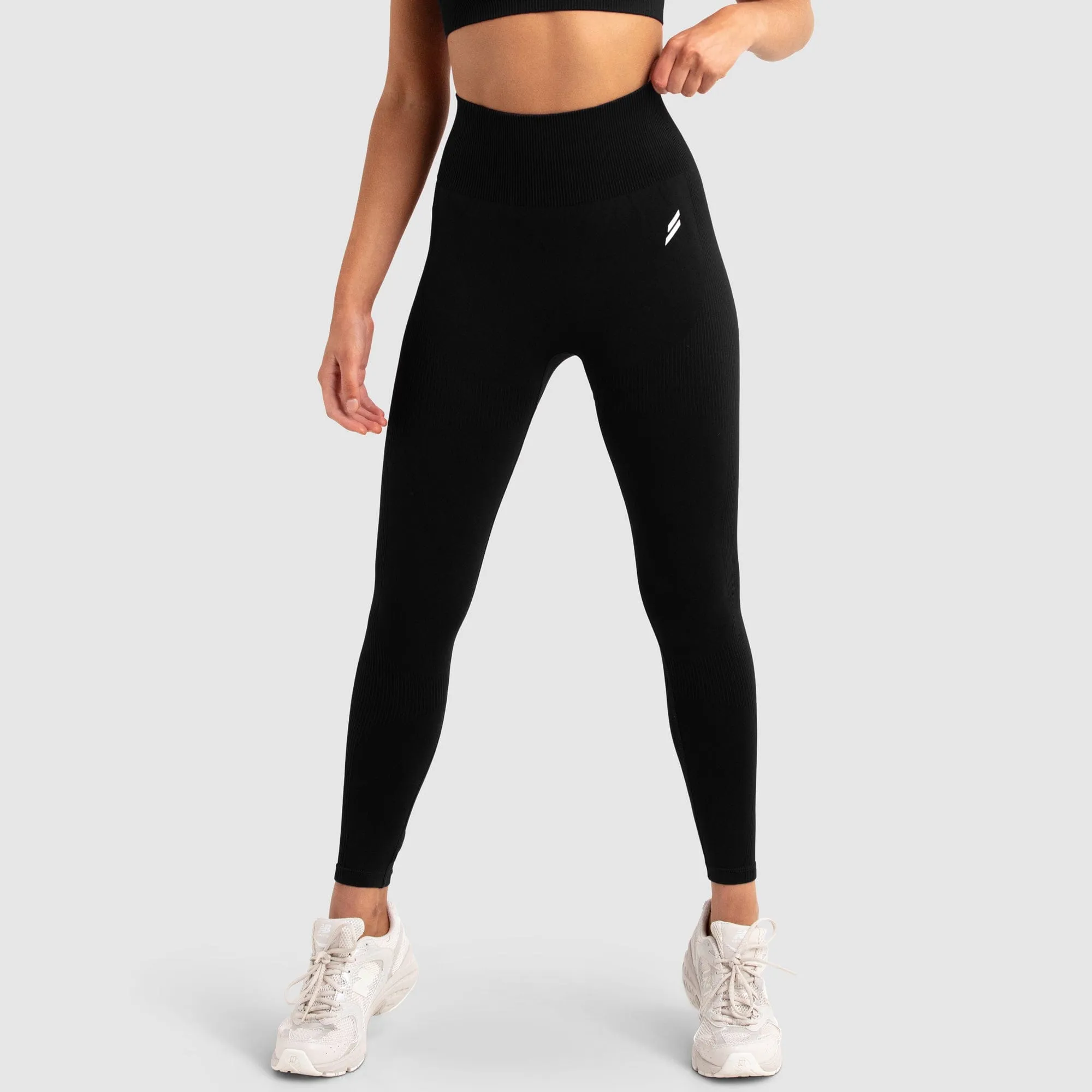 Impact Seamless Leggings - Jet Black sold by DOYOUEVEN