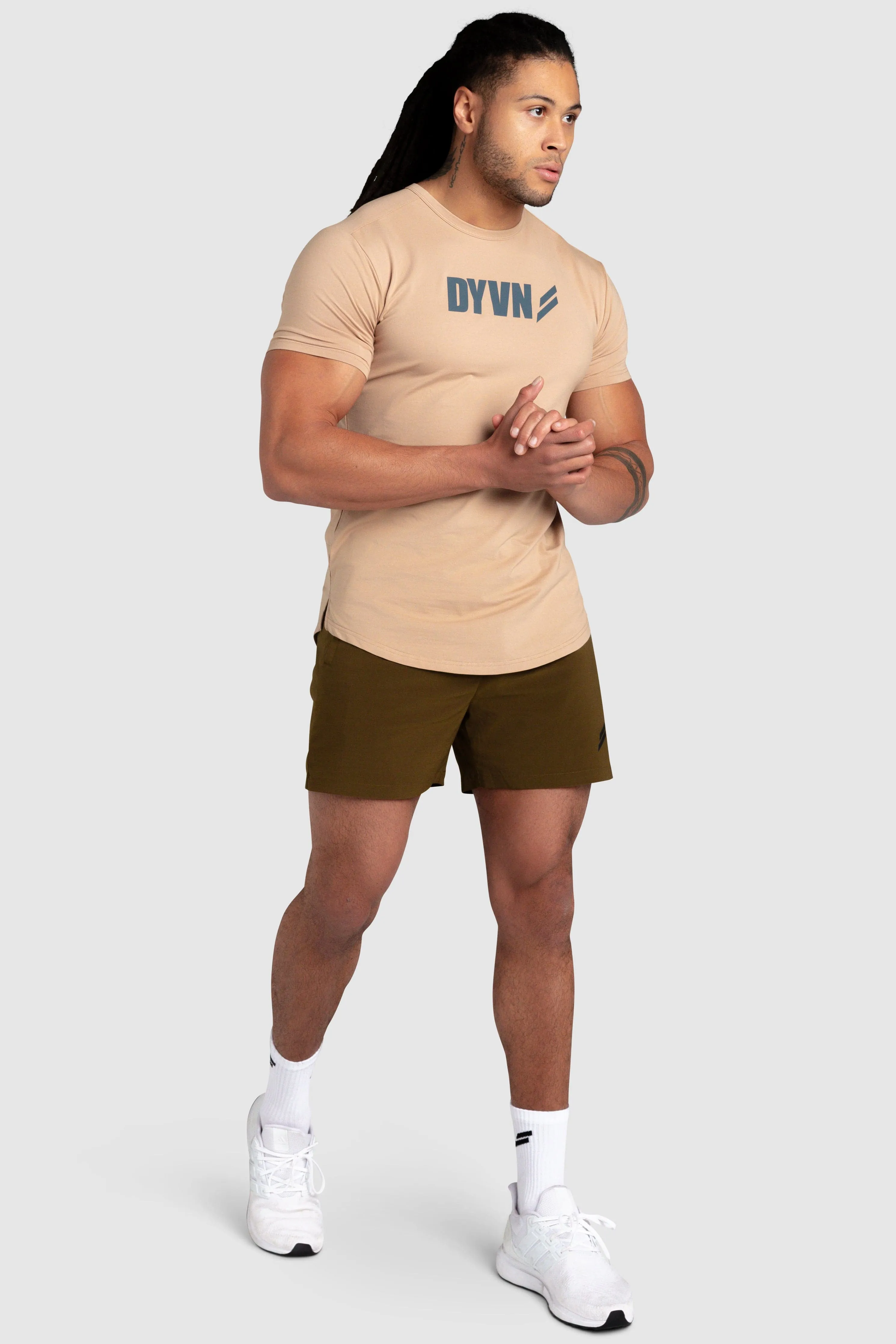 DYVN Drop Tee 'Prime' - Beige sold by DOYOUEVEN product image thumbnail 5