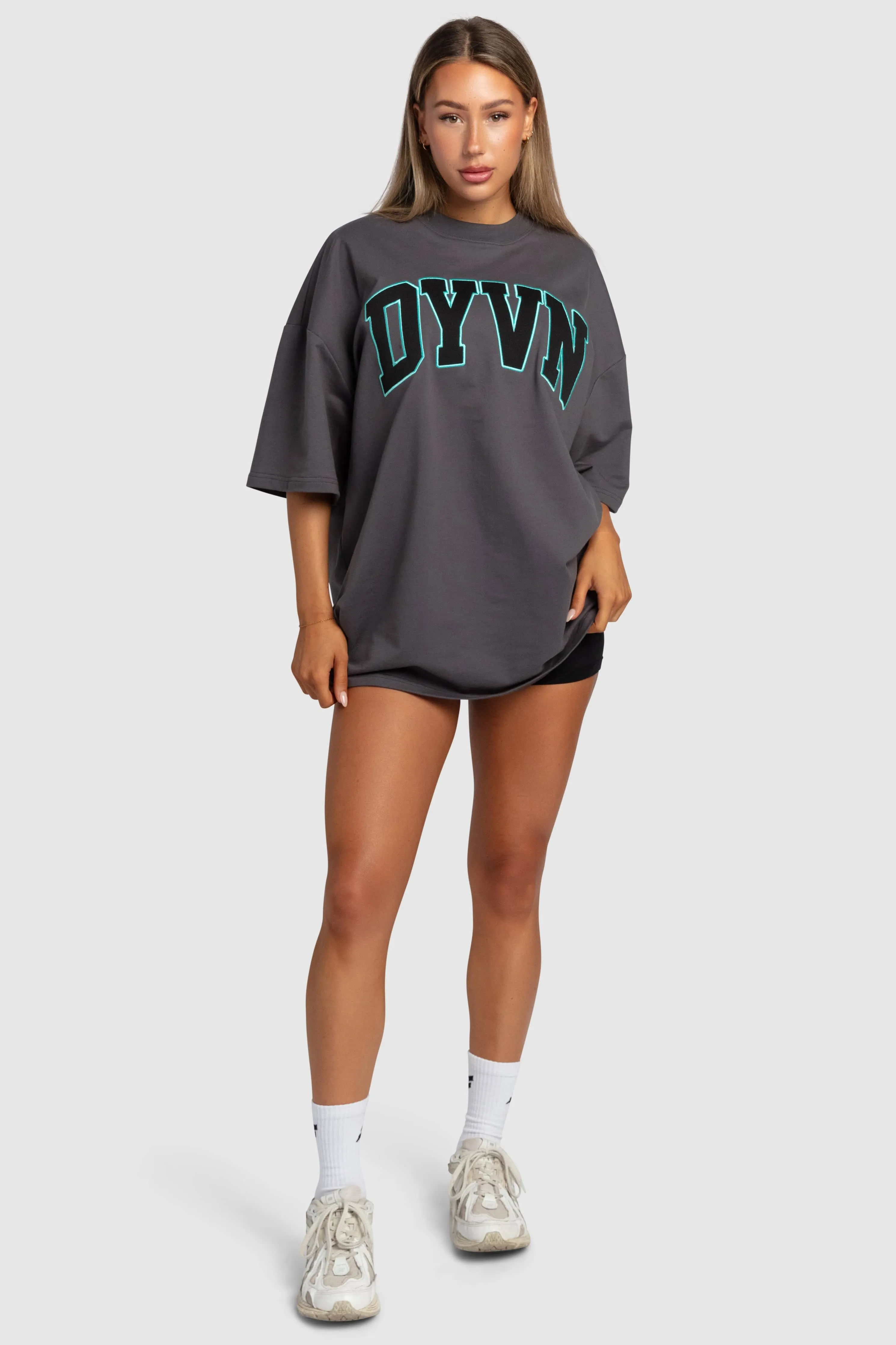 DYVN Heavyweight Oversize Tee - Charcoal sold by DOYOUEVEN product image thumbnail 4