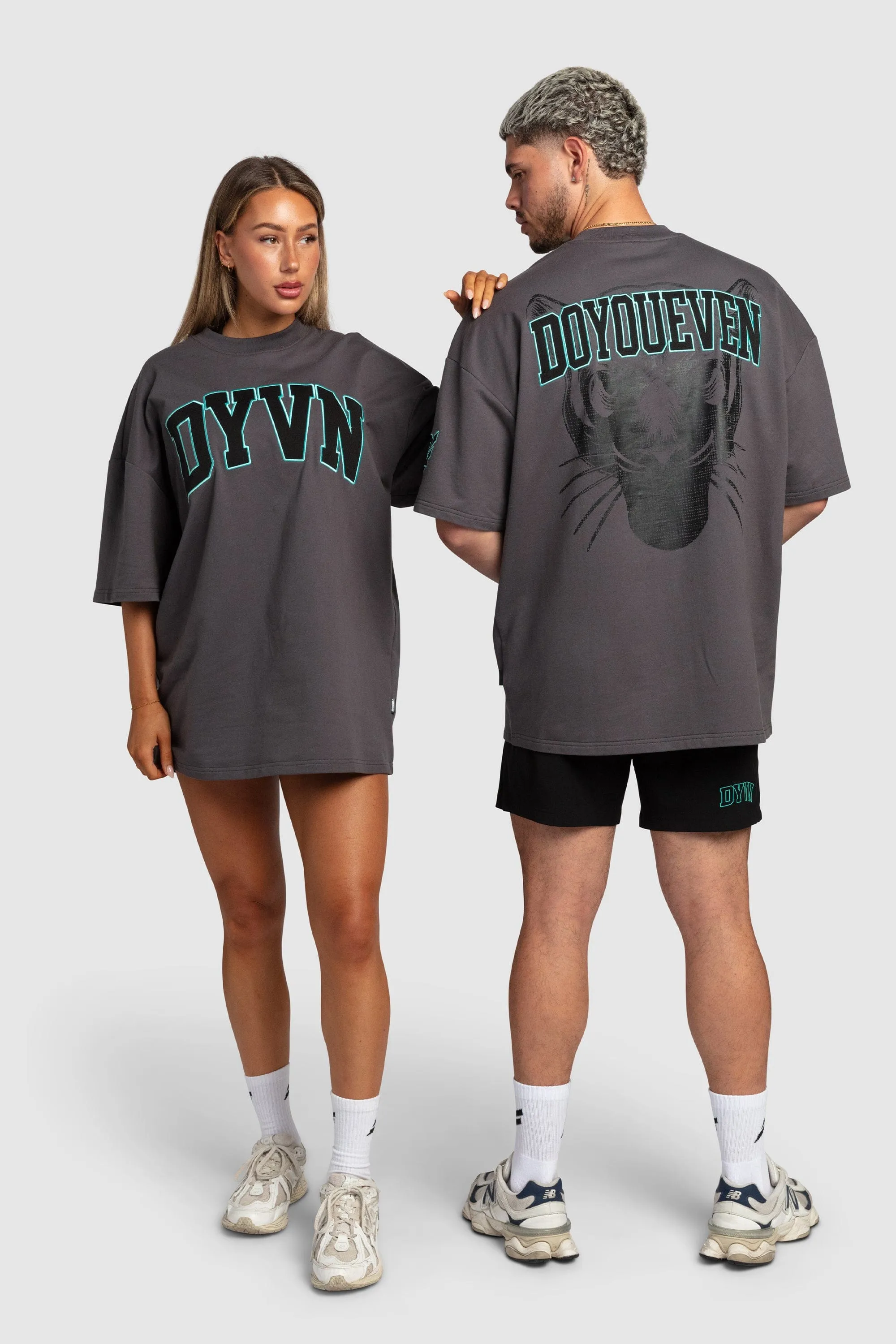 DYVN Heavyweight Oversize Tee - Charcoal sold by DOYOUEVEN