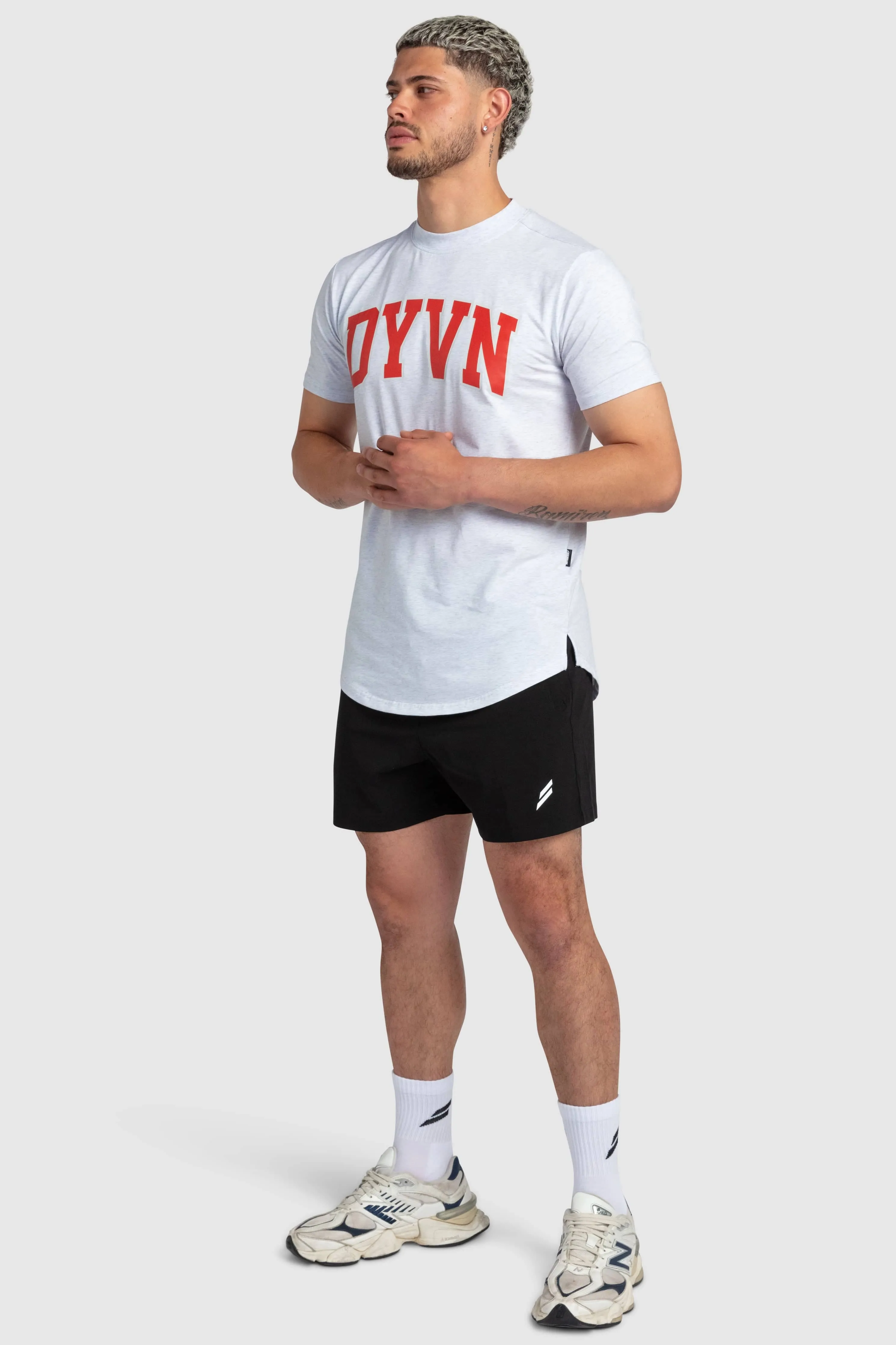 DYVN College Drop Tee - Grey Marle sold by DOYOUEVEN product image thumbnail 3