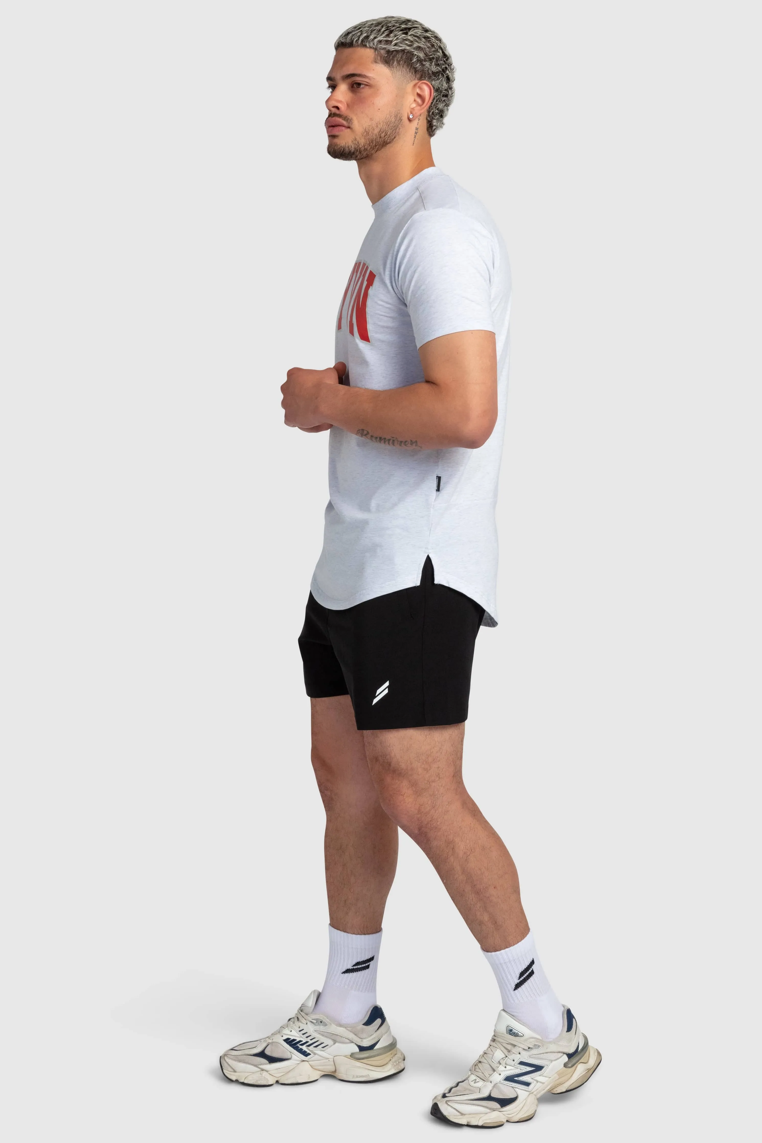 DYVN College Drop Tee - Grey Marle sold by DOYOUEVEN product image thumbnail 4