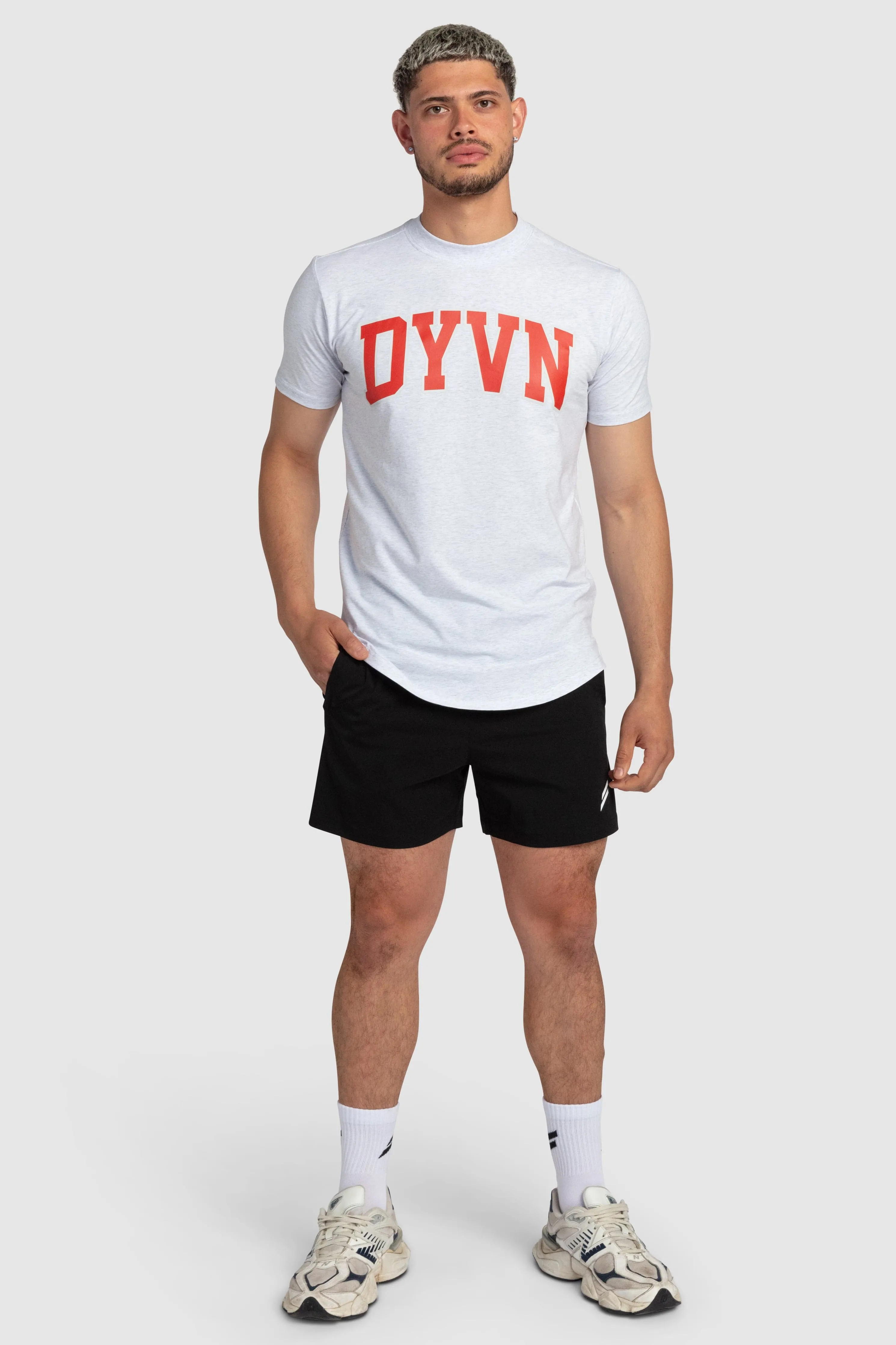 DYVN College Drop Tee - Grey Marle sold by DOYOUEVEN product image thumbnail 2