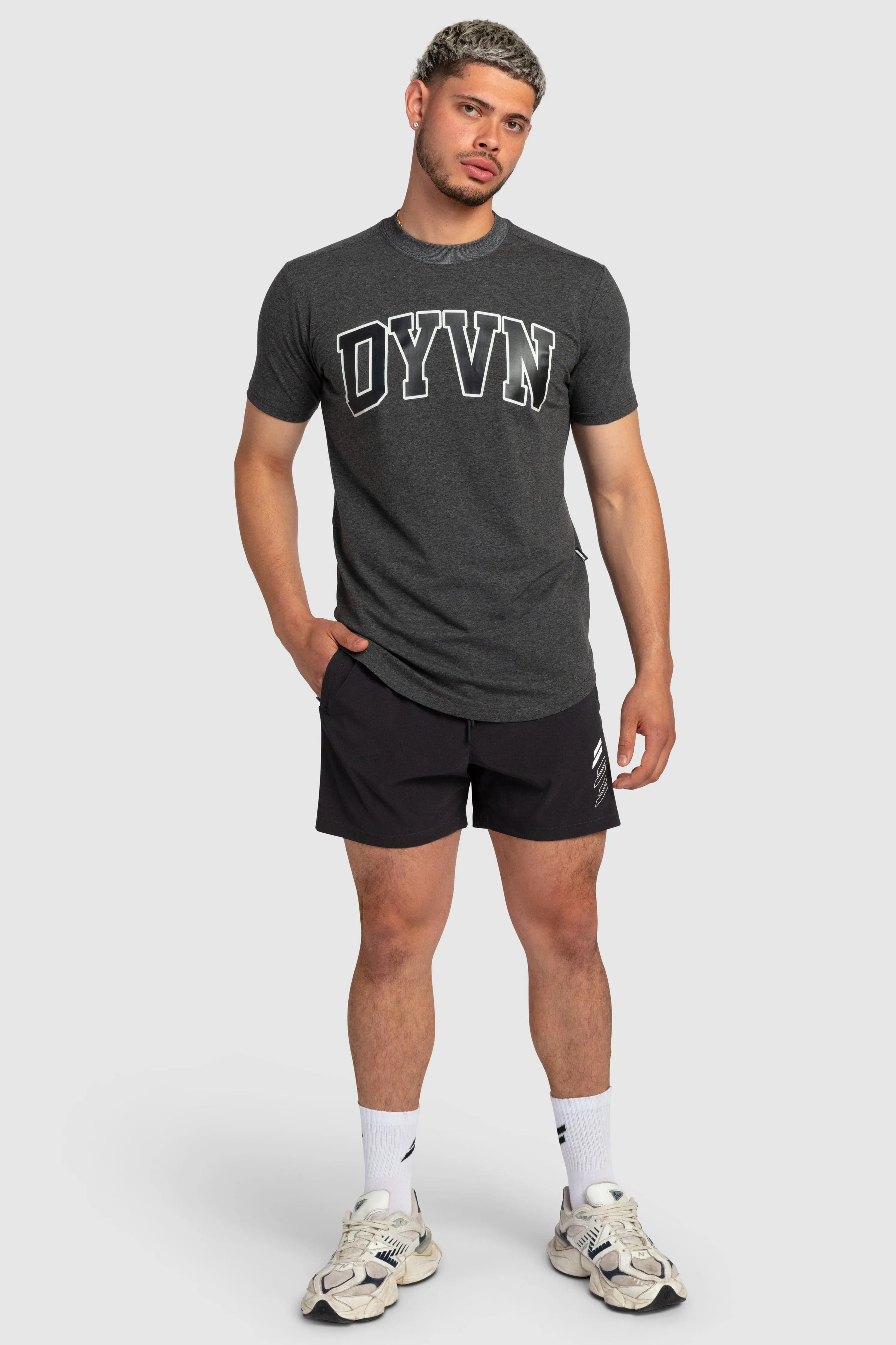 DYVN College Drop Tee - Charcoal sold by DOYOUEVEN product image thumbnail 2