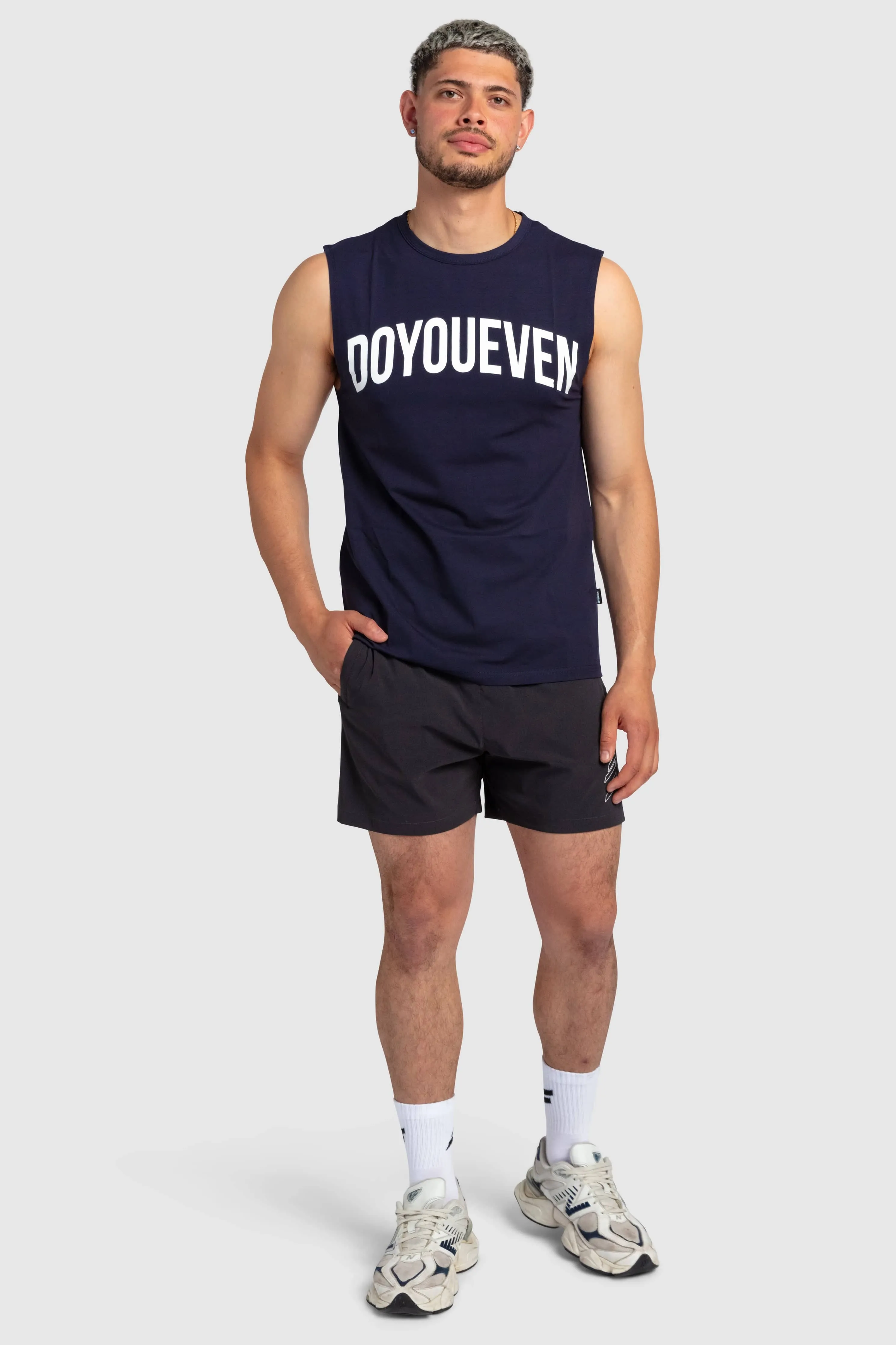 Power Muscle Tank - Navy sold by DOYOUEVEN product image thumbnail 2