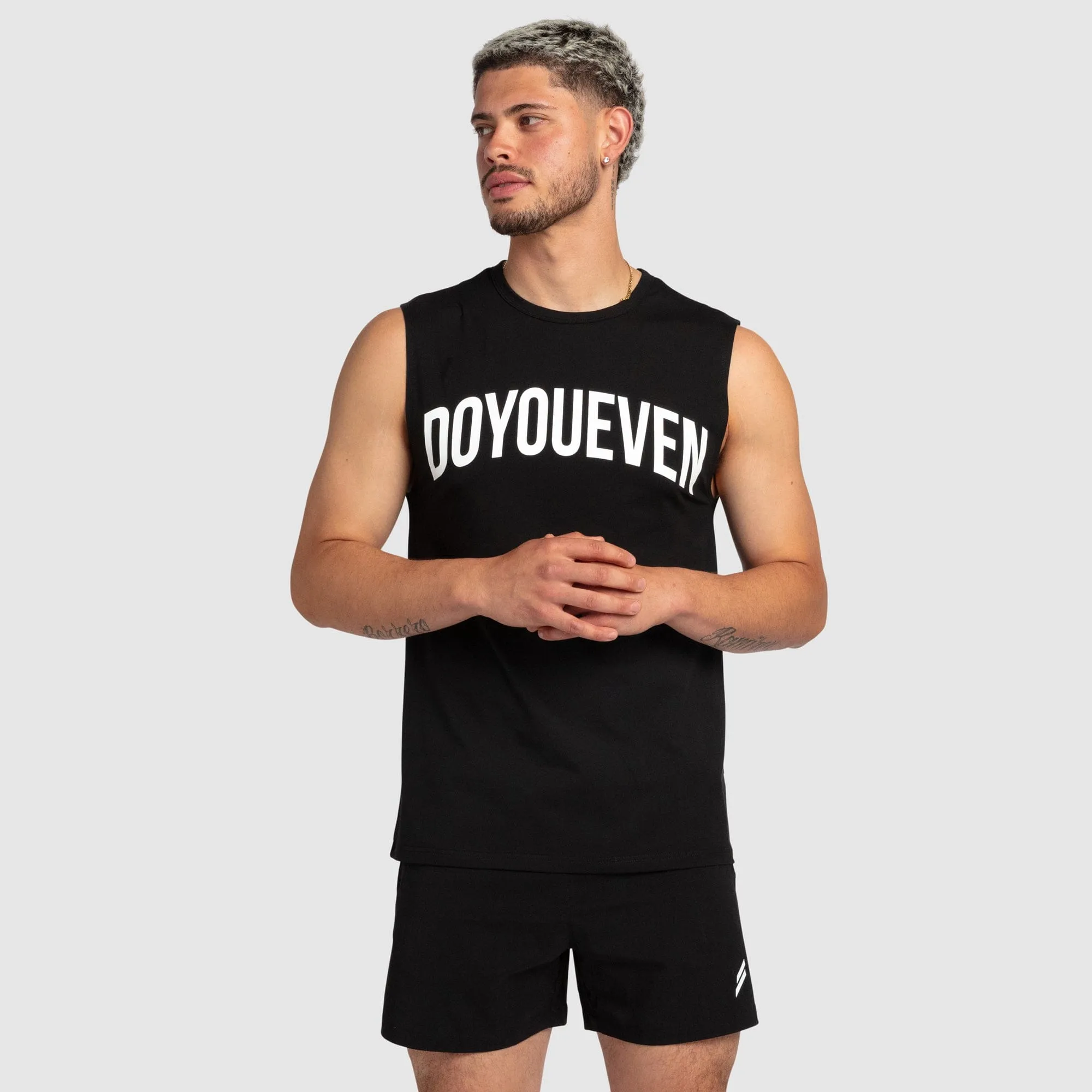 Power Muscle Tank - Black sold by DOYOUEVEN