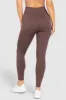 Ribbed Seamless Leggings - Espresso Brown sold by DOYOUEVEN