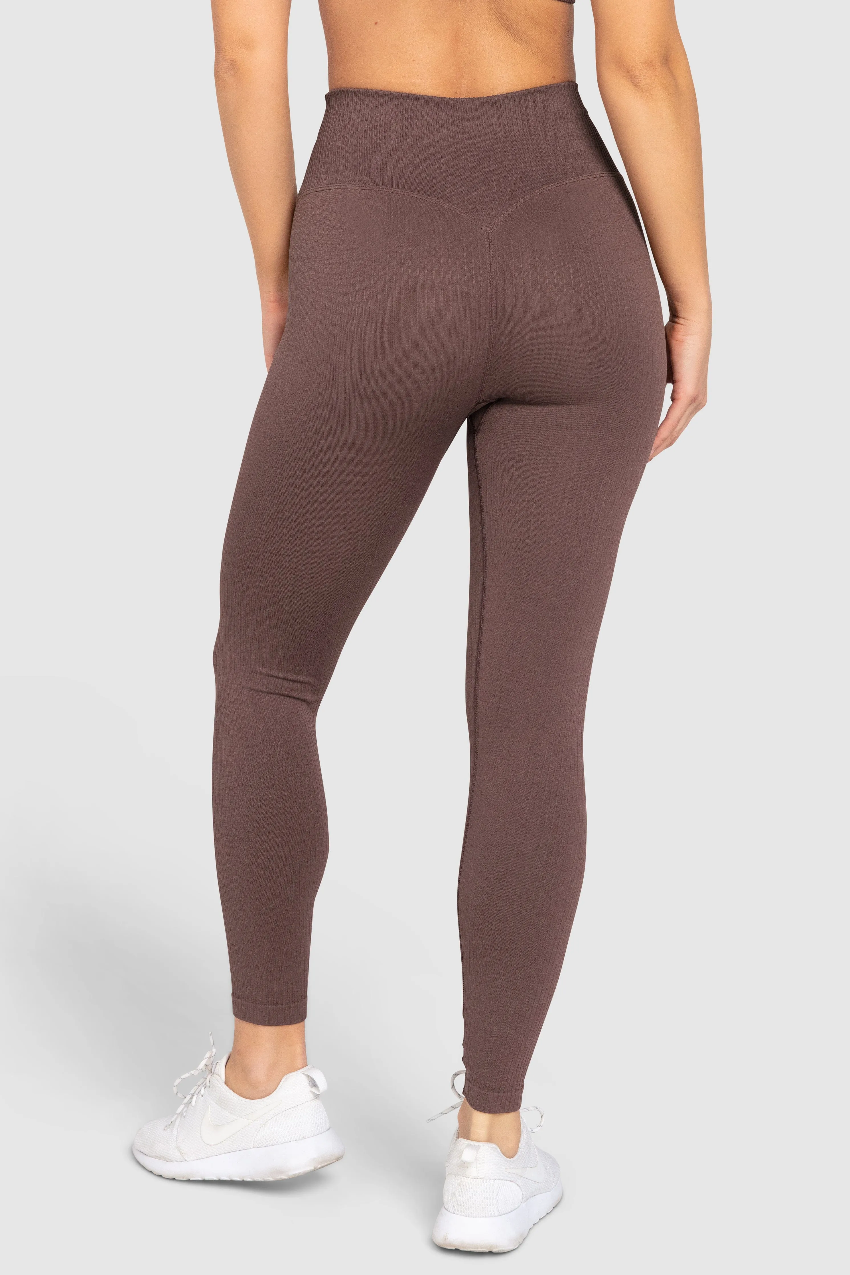Ribbed Seamless Leggings - Espresso Brown sold by DOYOUEVEN product image thumbnail 4