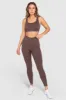 Ribbed Seamless Leggings - Espresso Brown sold by DOYOUEVEN