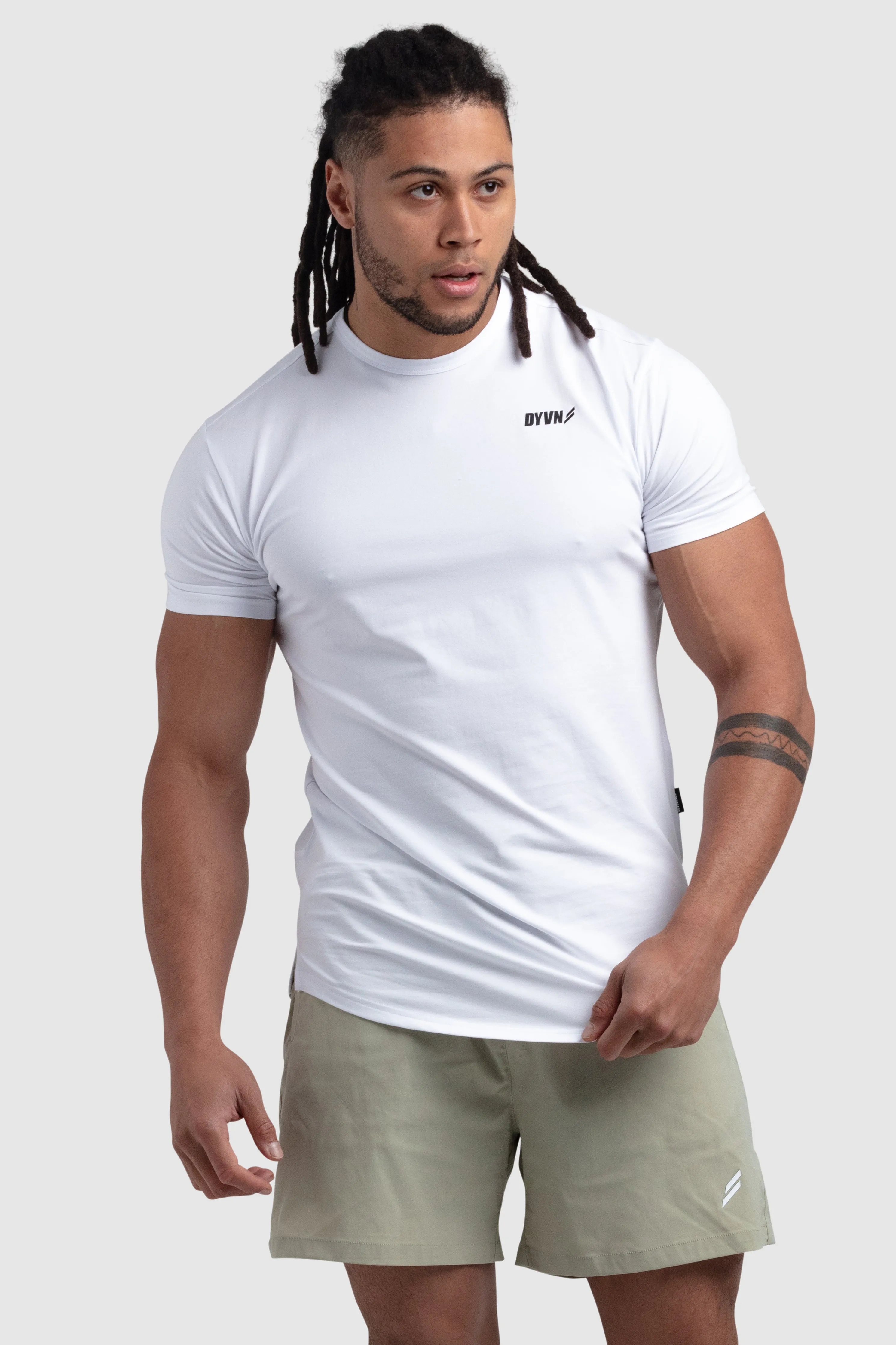 DYVN Drop Tee 'Minimal' - White sold by DOYOUEVEN product image thumbnail 4