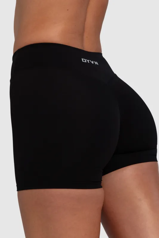 Aura Invisible Scrunch Shorts - Black sold by DOYOUEVEN