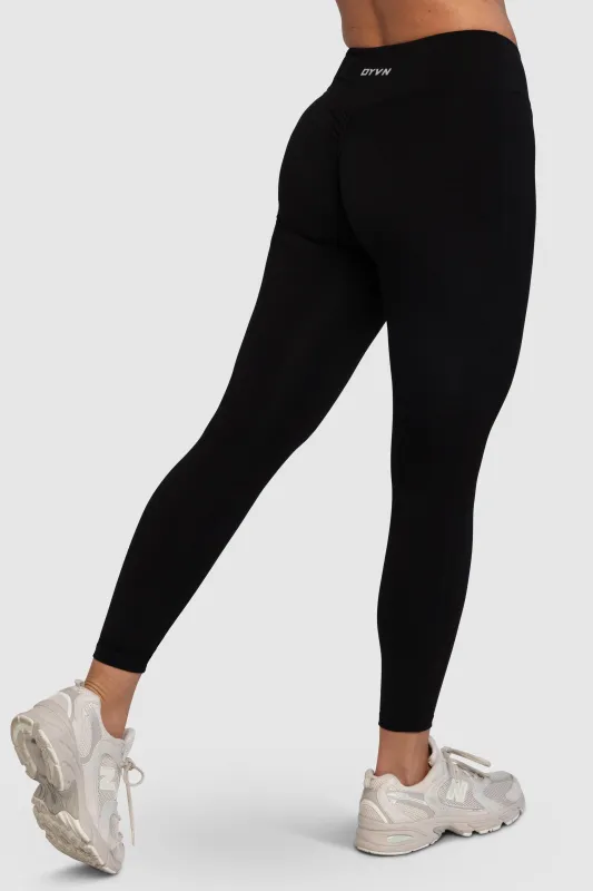 Aura Invisible Scrunch Leggings - Black sold by DOYOUEVEN