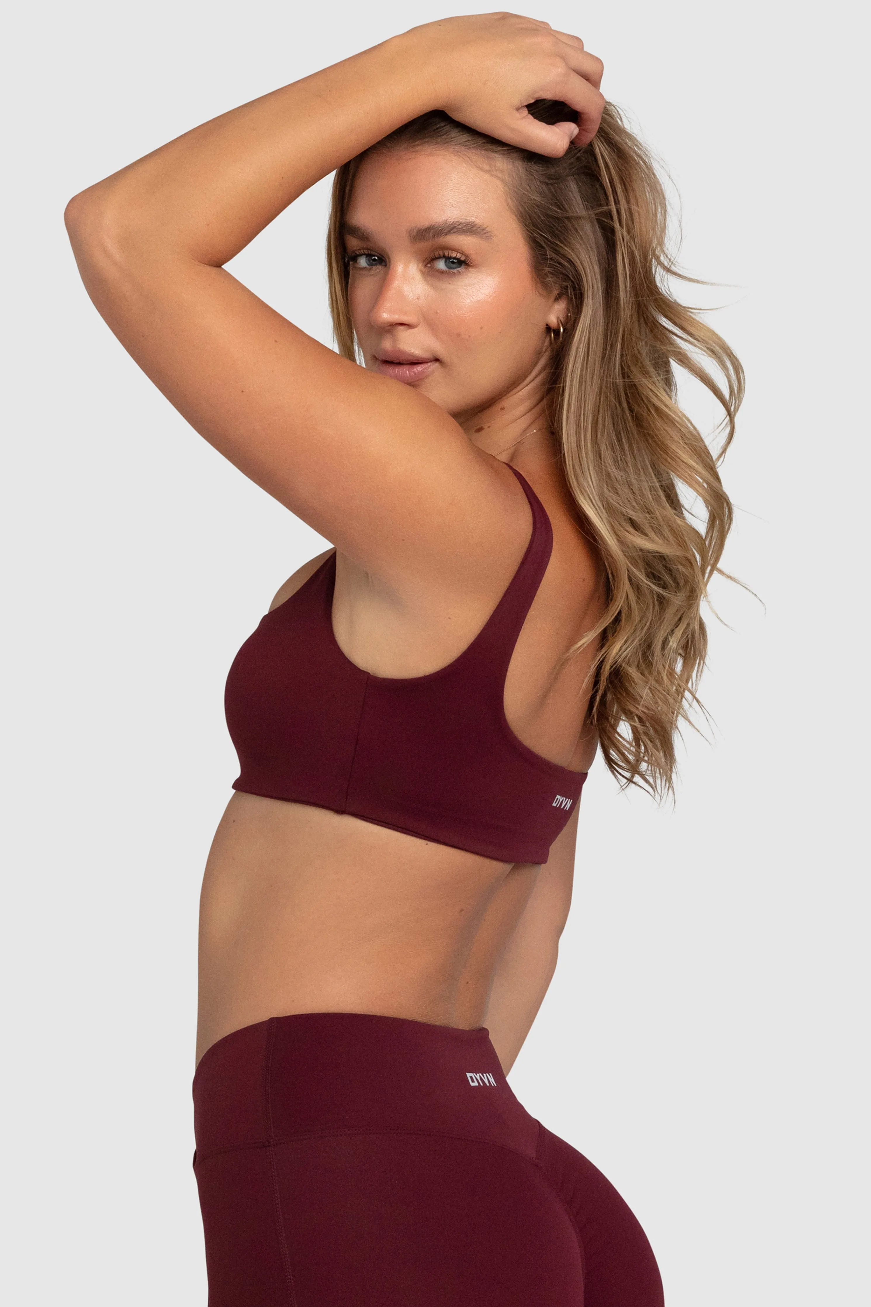 Aura Box-Cut Crop - Dark Cherry sold by DOYOUEVEN product image thumbnail 4