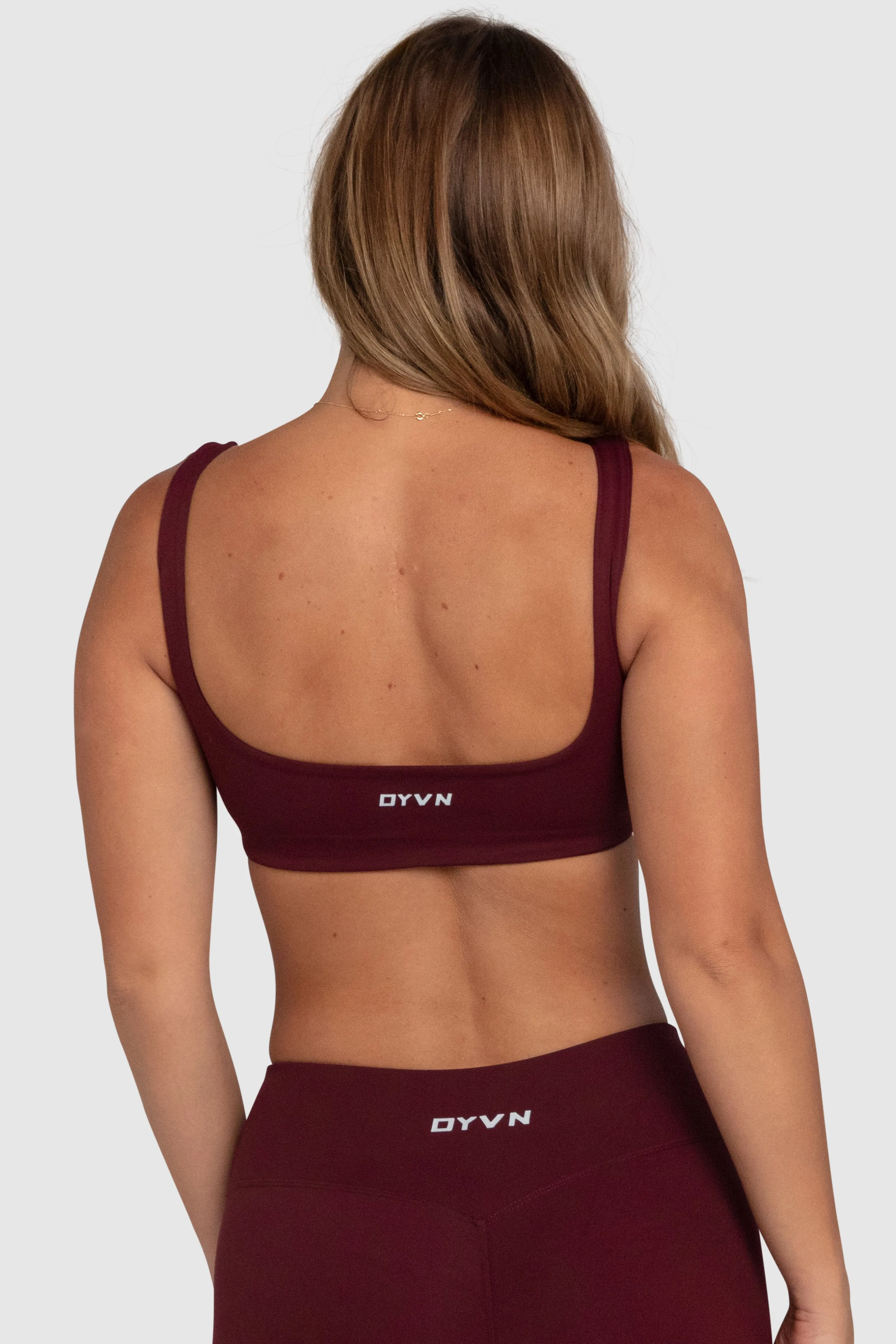 Aura Box-Cut Crop - Dark Cherry sold by DOYOUEVEN product image thumbnail 5