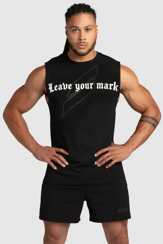 LYM Power Muscle Tank - Black made by DOYOUEVEN