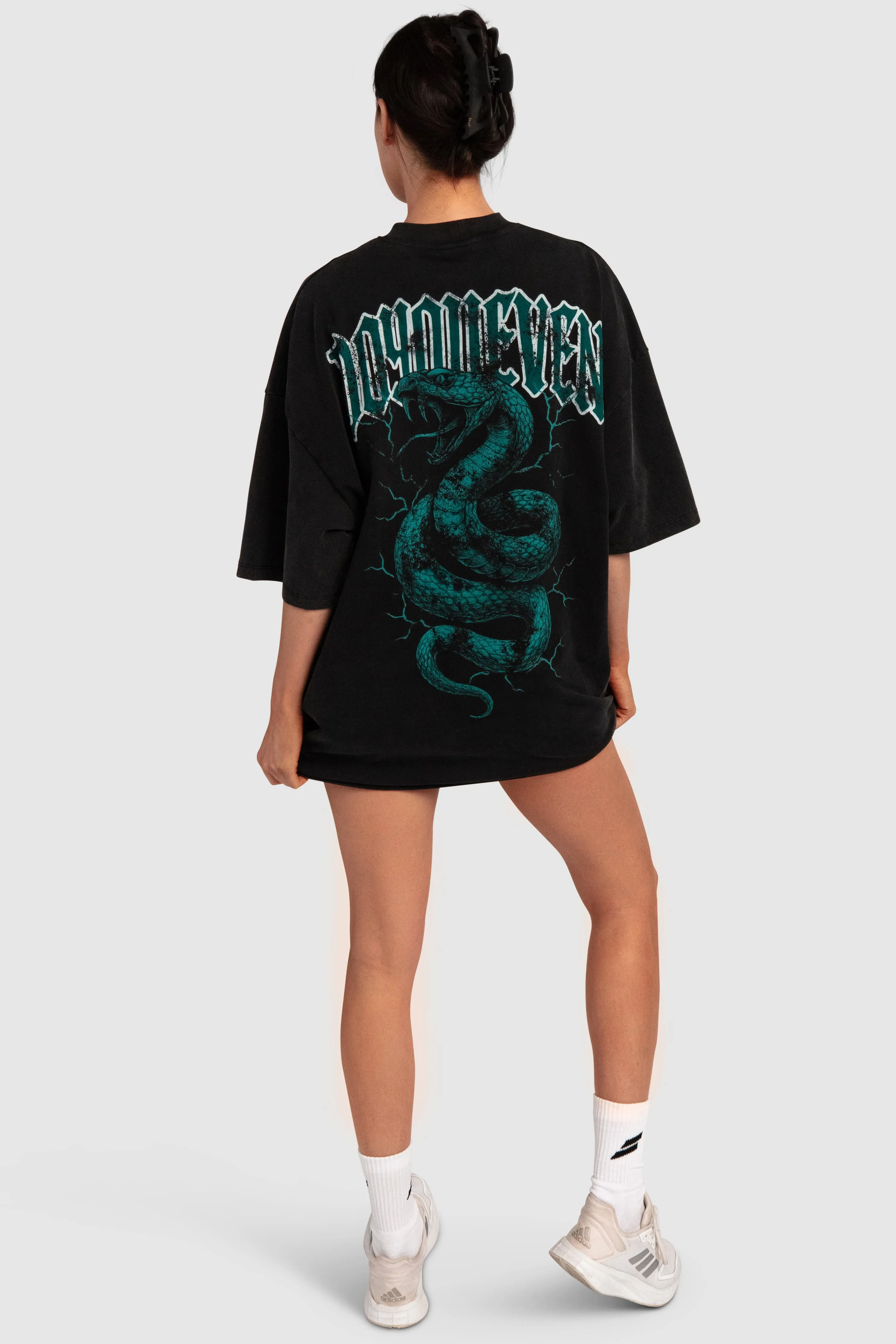 Venom Heavyweight Oversize Tee - Black Acid Wash sold by DOYOUEVEN product image thumbnail 4