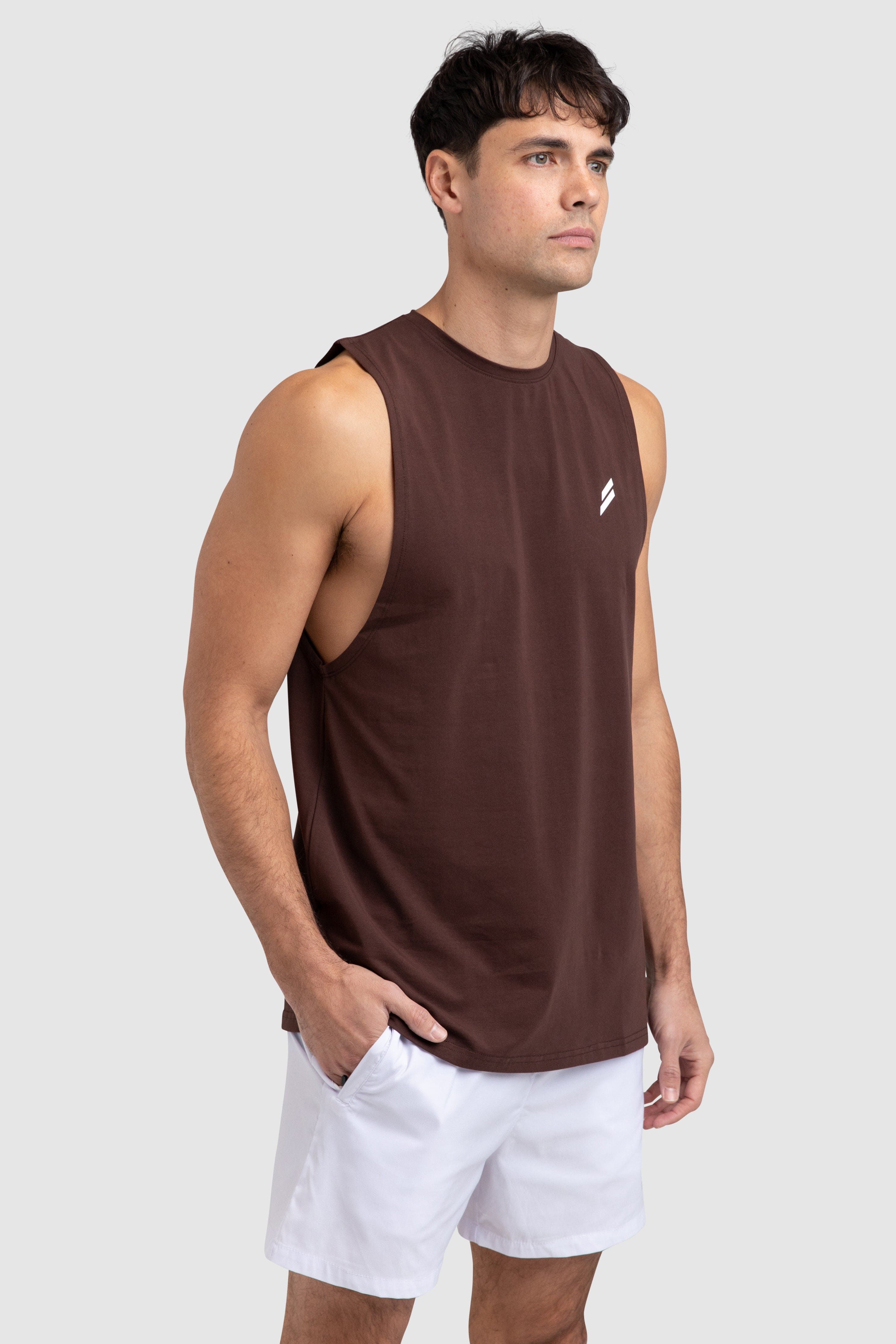 Mark Muscle Tank V3 - Dark Brown sold by DOYOUEVEN product image thumbnail 3