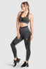 DYE Scrunch Seamless Crop - Black Marl sold by DOYOUEVEN